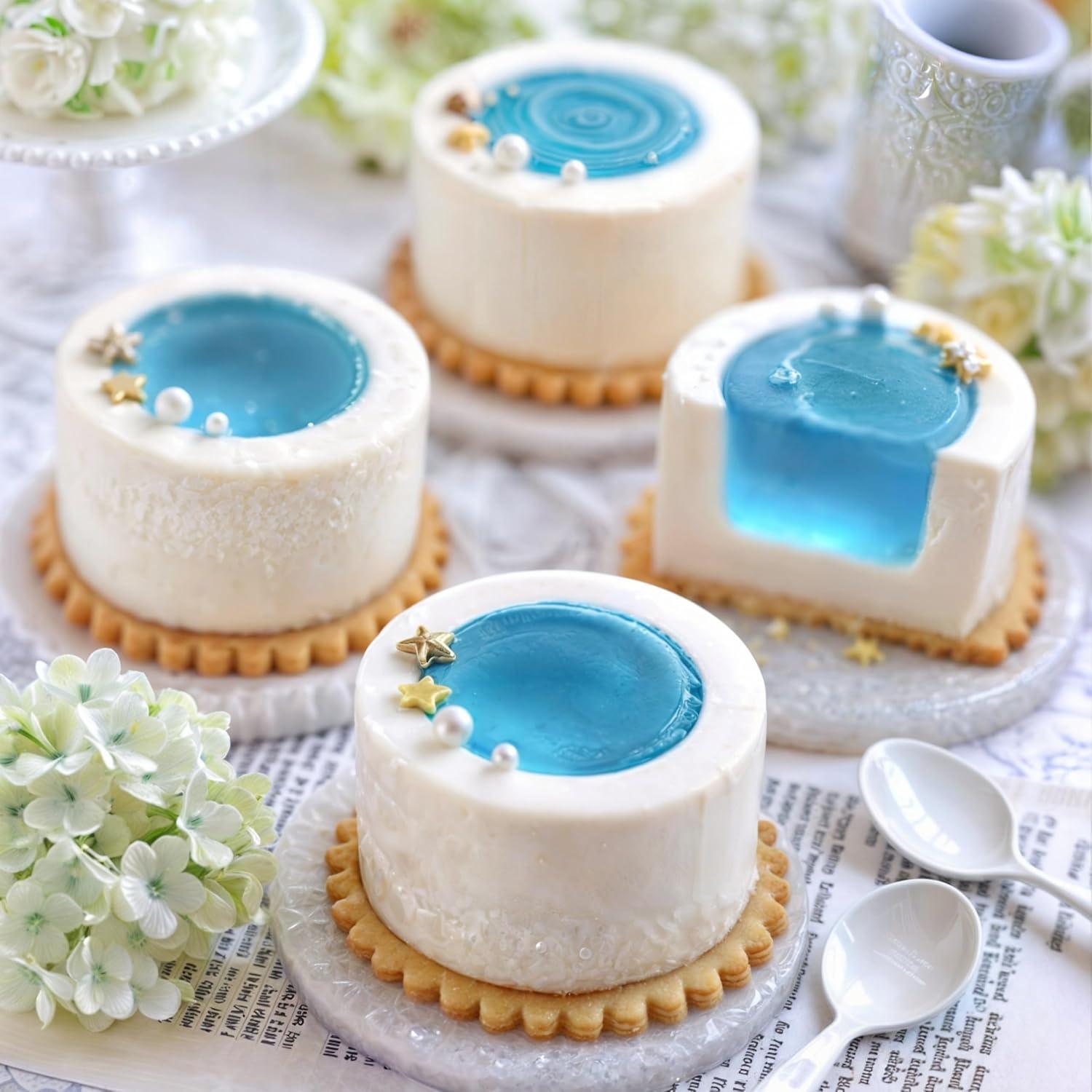 Moldes de Silicona para Hornear 6 Cavidades Taza de Pudding