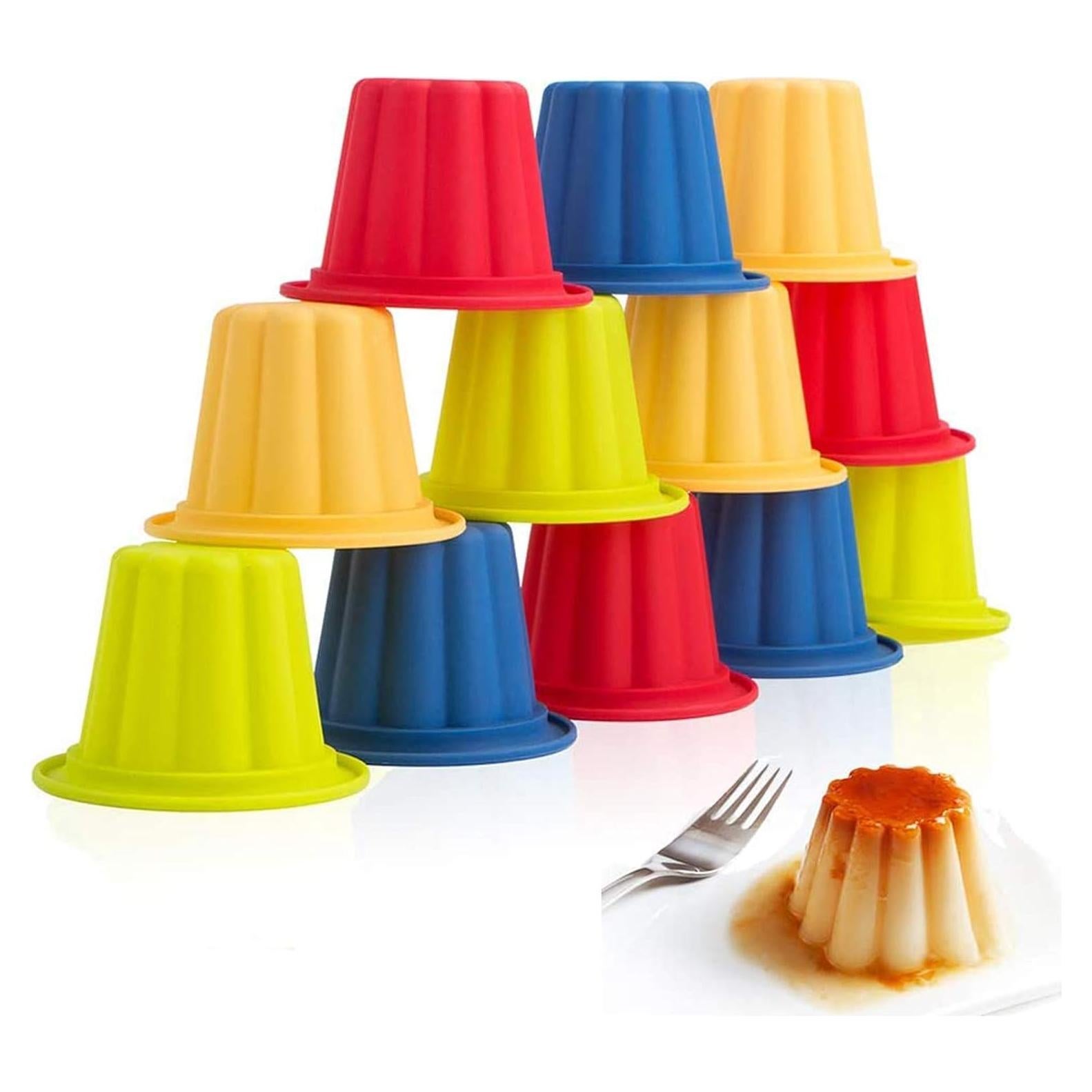 Moldes de Silicona Webake para Pudding 12 Pack 100 ml