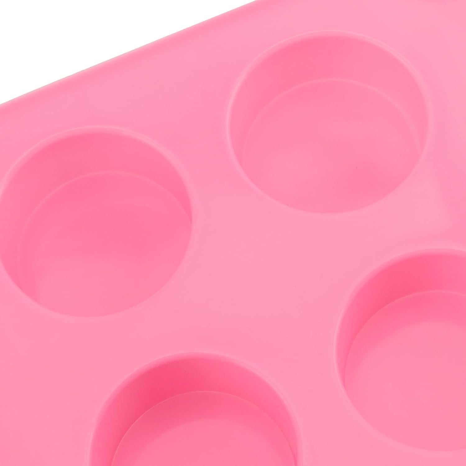 Molde de Jabón de Silicona ZOENHOU 5 Cavidades Rosa 29.5x17cm