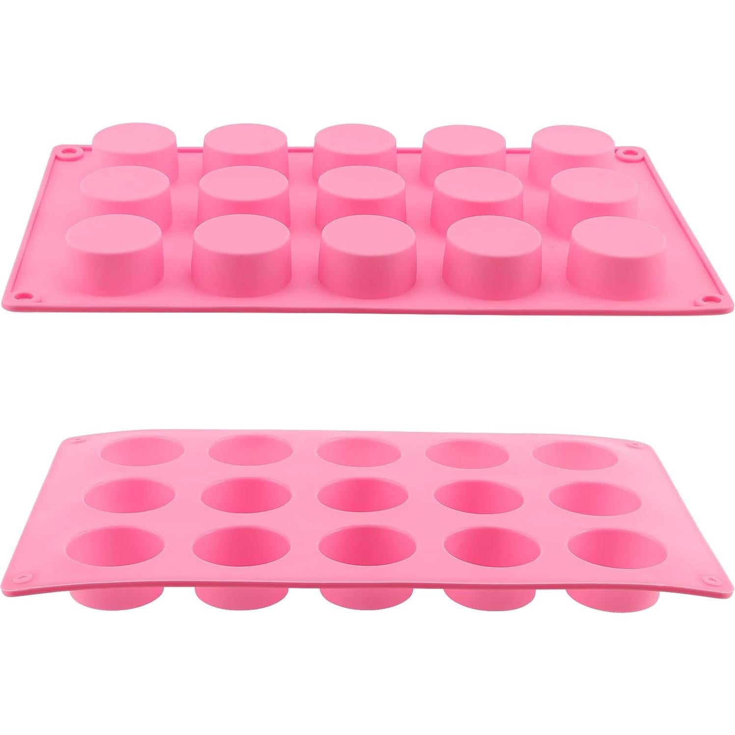 Molde de Jabón de Silicona ZOENHOU 5 Cavidades Rosa 29.5x17cm