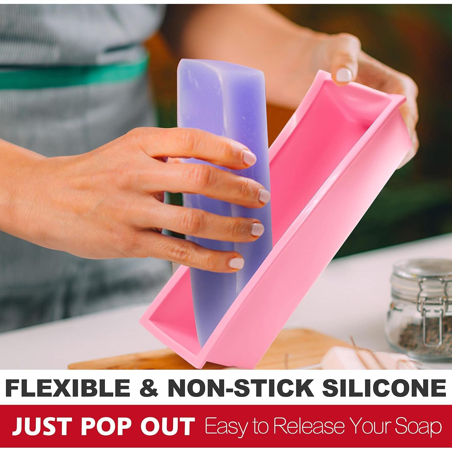 Kit de Molde de Jabón LERYKIN con Cortador de Acero Inoxidable