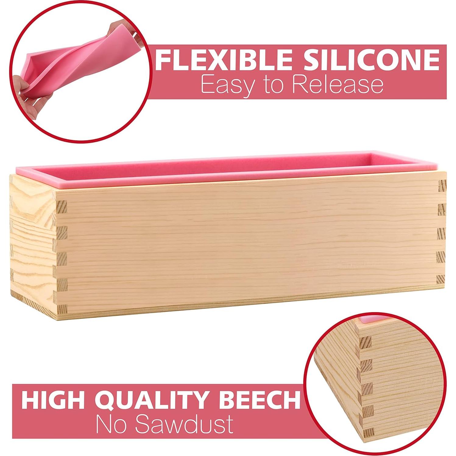 Kit de Molde de Jabón LERYKIN con Cortador de Acero Inoxidable