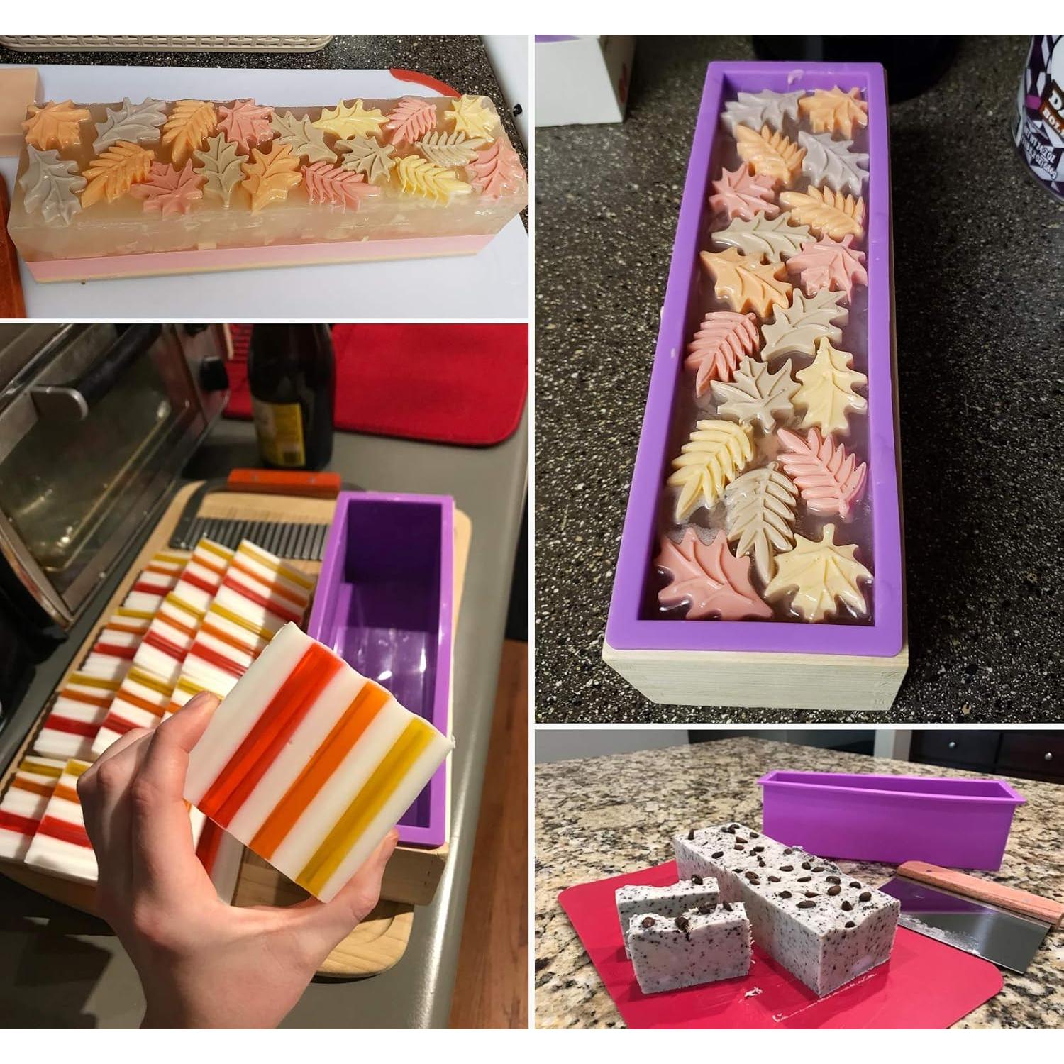 Kit de moldes de silicona para jabones MDPQT 2 PCS 44oz