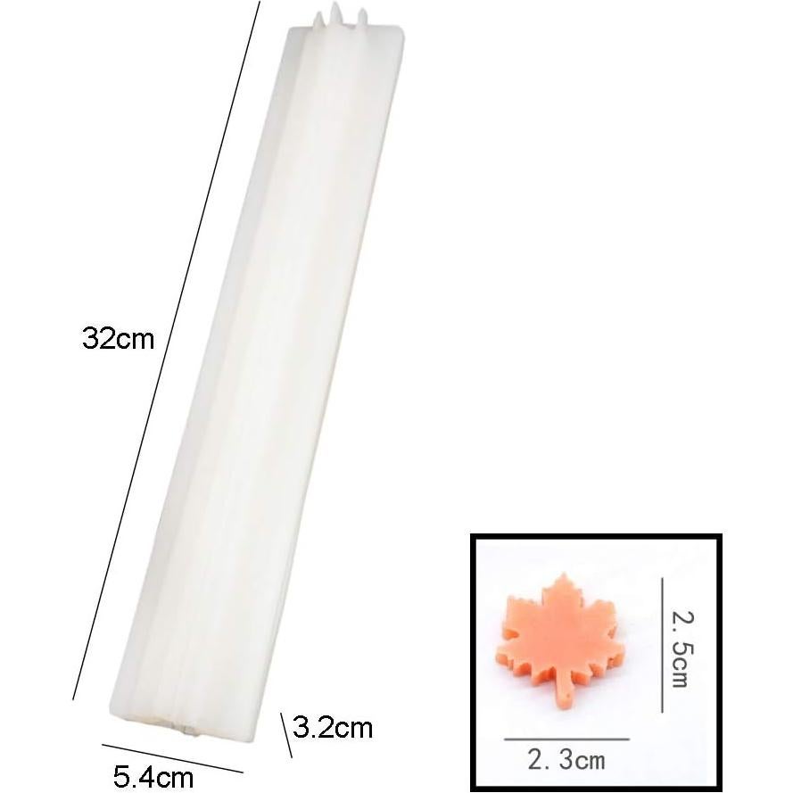Molde de Silicona para Jabón y Vela Hoja de Arce EchoDone