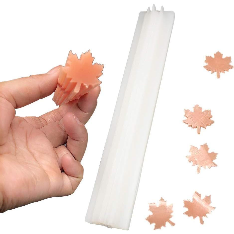Molde de Silicona para Jabón y Vela Hoja de Arce EchoDone