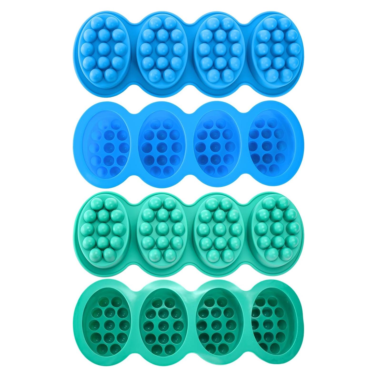 Moldes de Jabón de Silicona Hedume 4 Piezas Antiadherentes