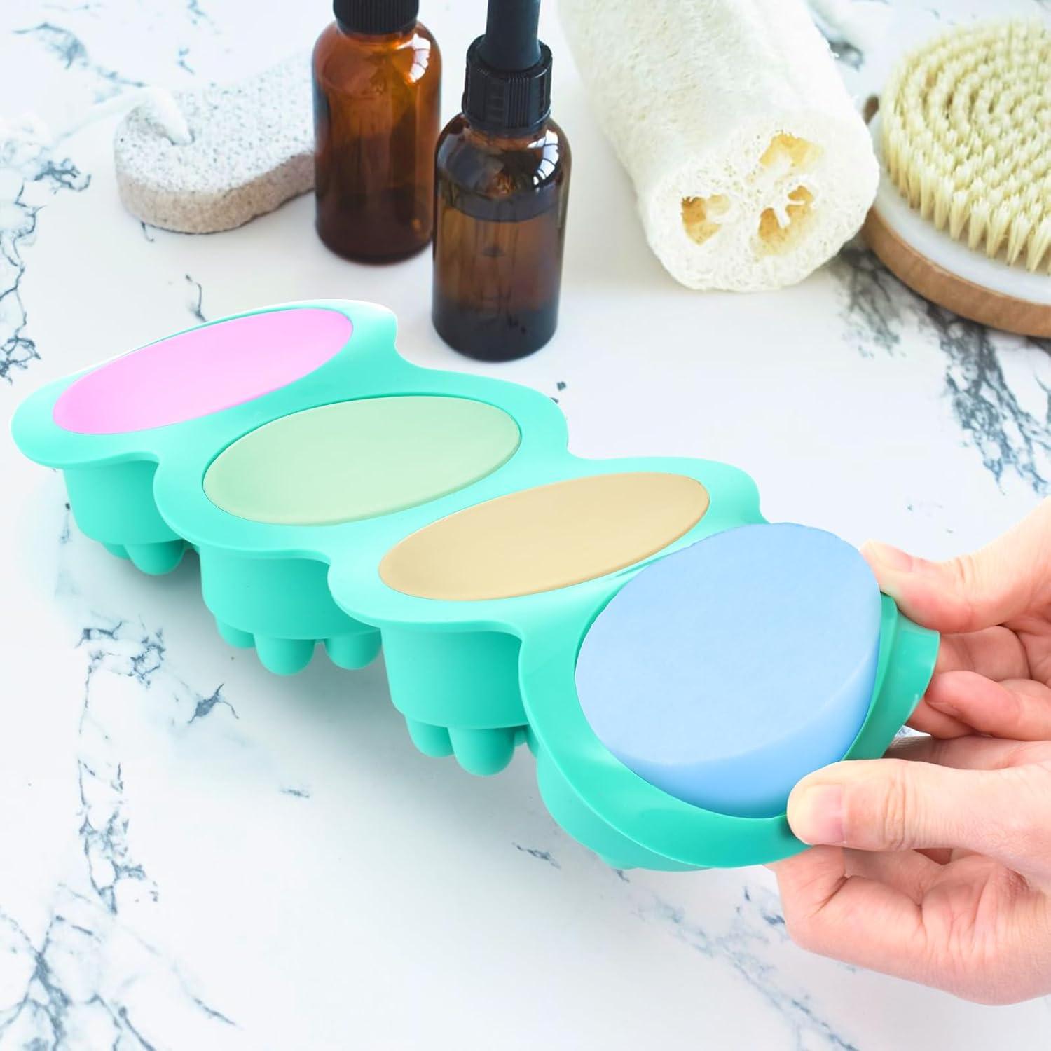 Moldes de Jabón de Silicona Hedume 4 Piezas Antiadherentes