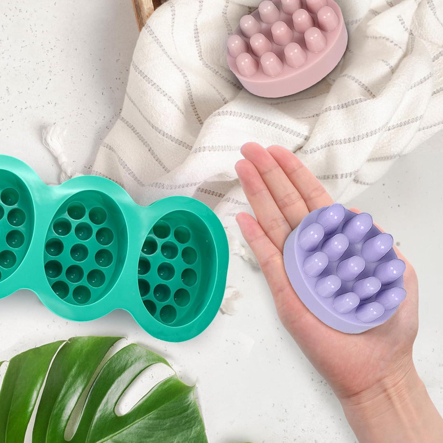 Moldes de Jabón de Silicona Hedume 4 Piezas Antiadherentes