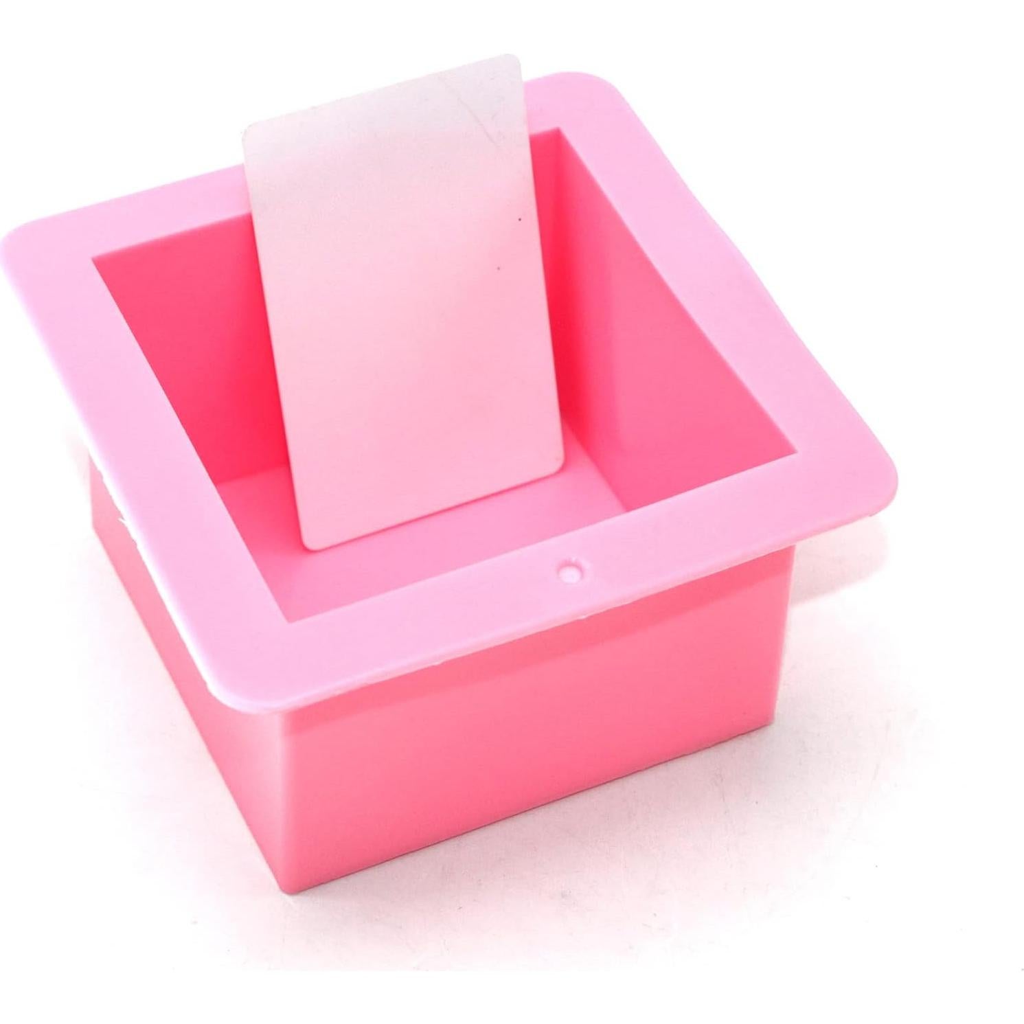 Molde de Silicona Cuadrado X-Haibei 500ml para Jabón y Vela