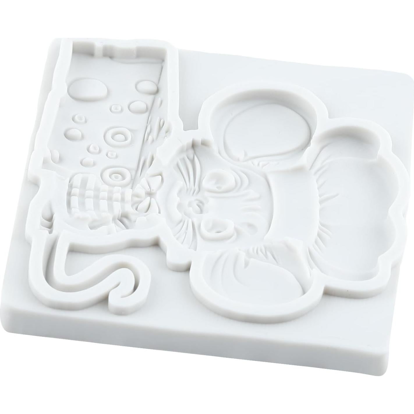 Molde de Silicona Ratón Lingzhi para Fondant y Chocolate 8x7 cm