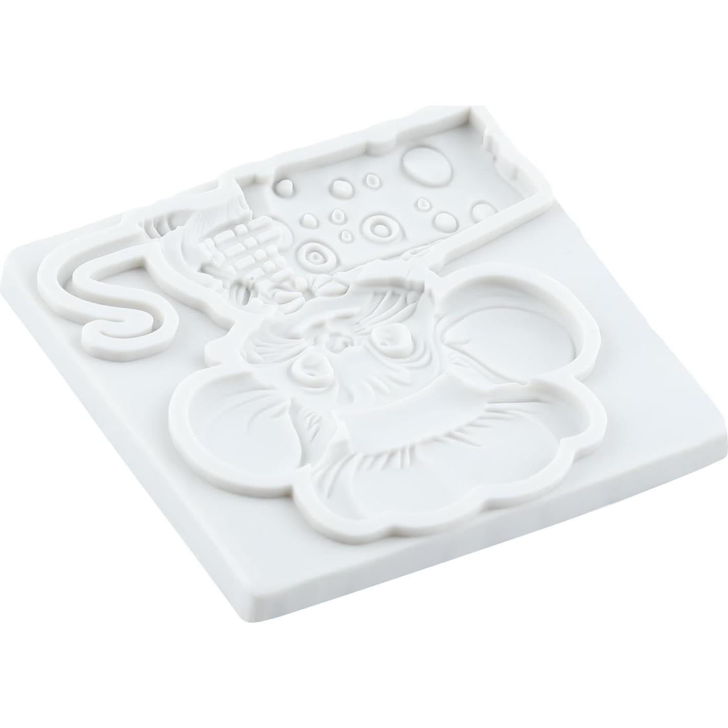 Molde de Silicona Ratón Lingzhi para Fondant y Chocolate 8x7 cm