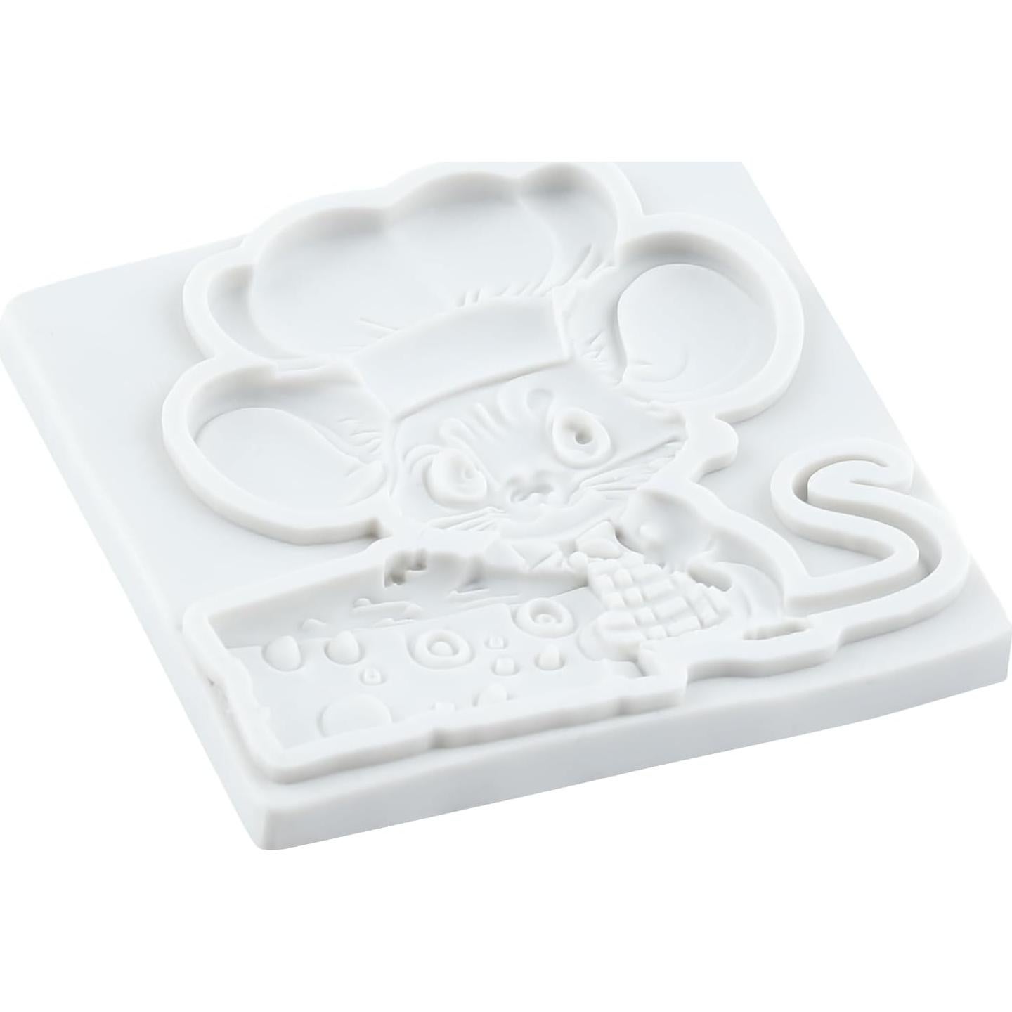 Molde de Silicona Ratón Lingzhi para Fondant y Chocolate 8x7 cm