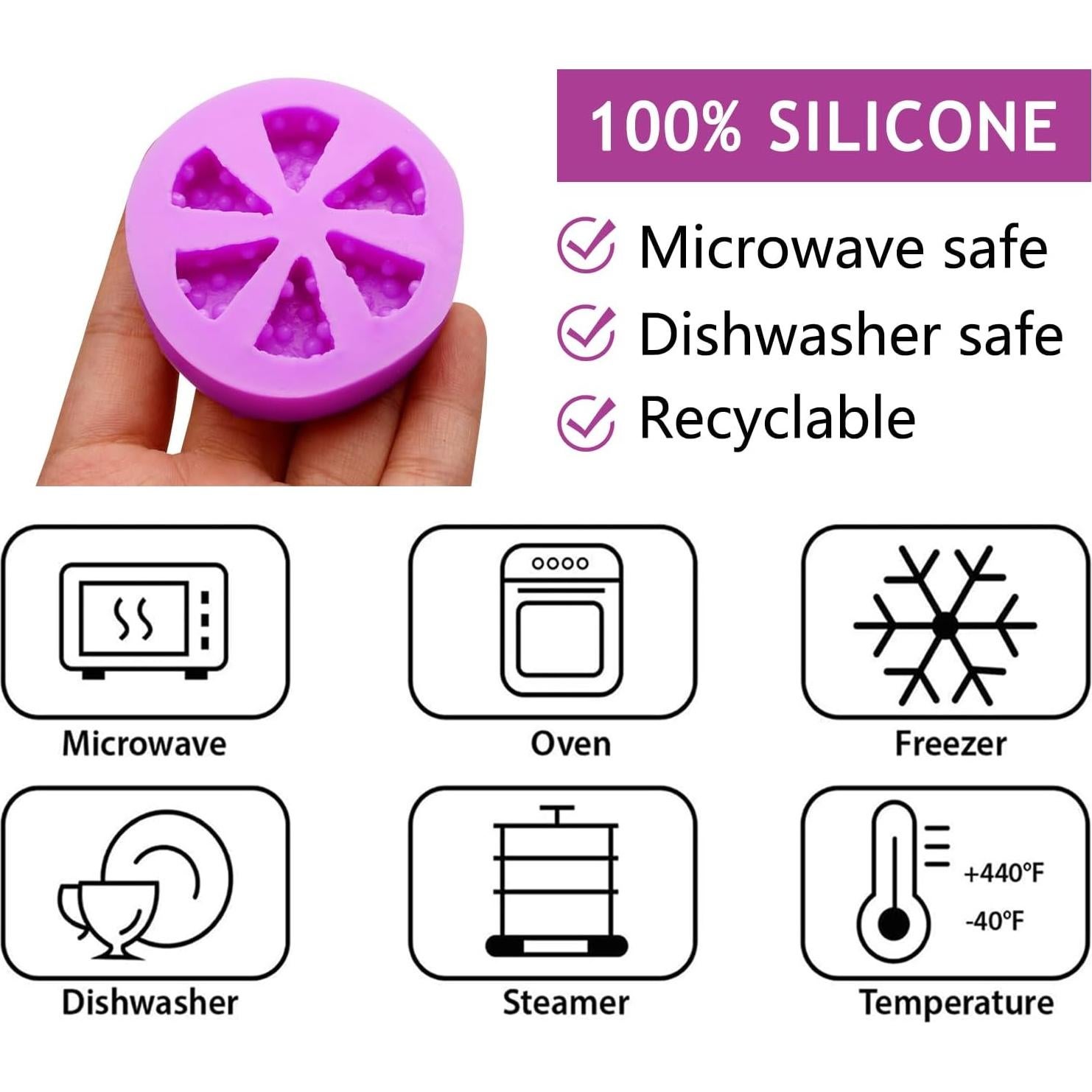 Juego de 4 Moldes de Silicona Infovox para Postres Creativos