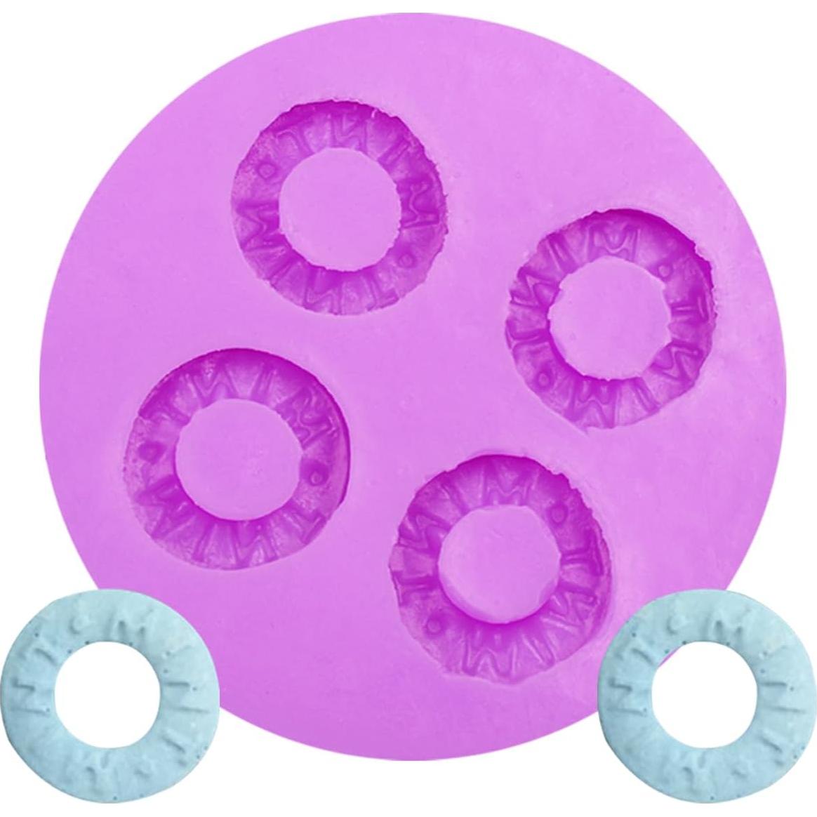 Juego de 4 Moldes de Silicona Infovox para Postres Creativos