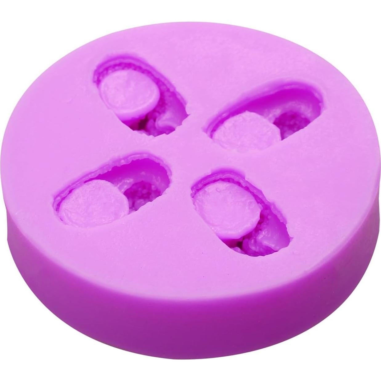 Juego de 4 Moldes de Silicona Infovox para Postres Creativos