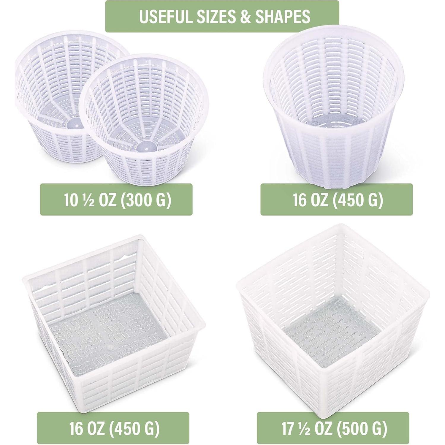 Moldes para hacer queso Country Trading Co. - 5 piezas italianas