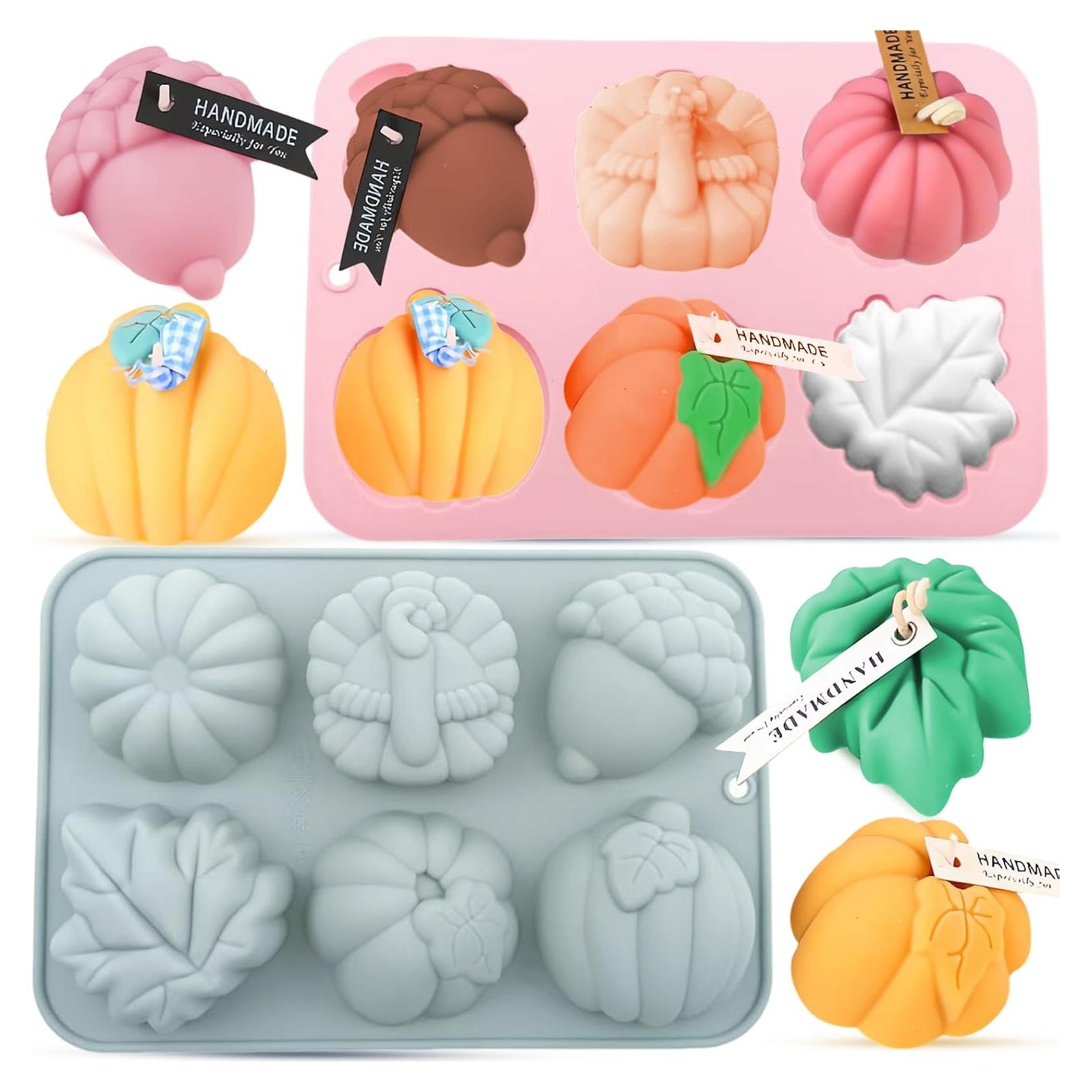 Moldes de Silicona Gruesos COKSDUPID para Acción de Gracias - 2 Piezas