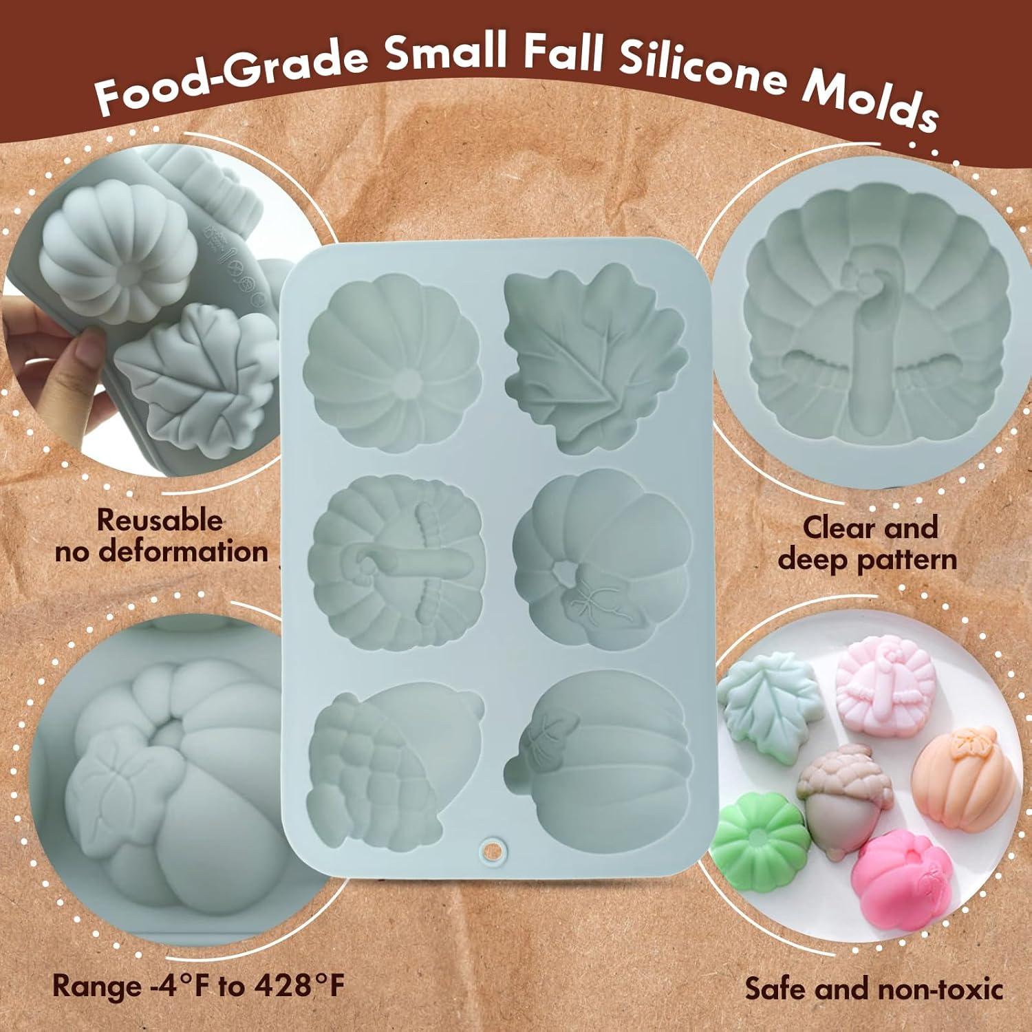 Moldes de Silicona Gruesos COKSDUPID para Acción de Gracias - 2 Piezas