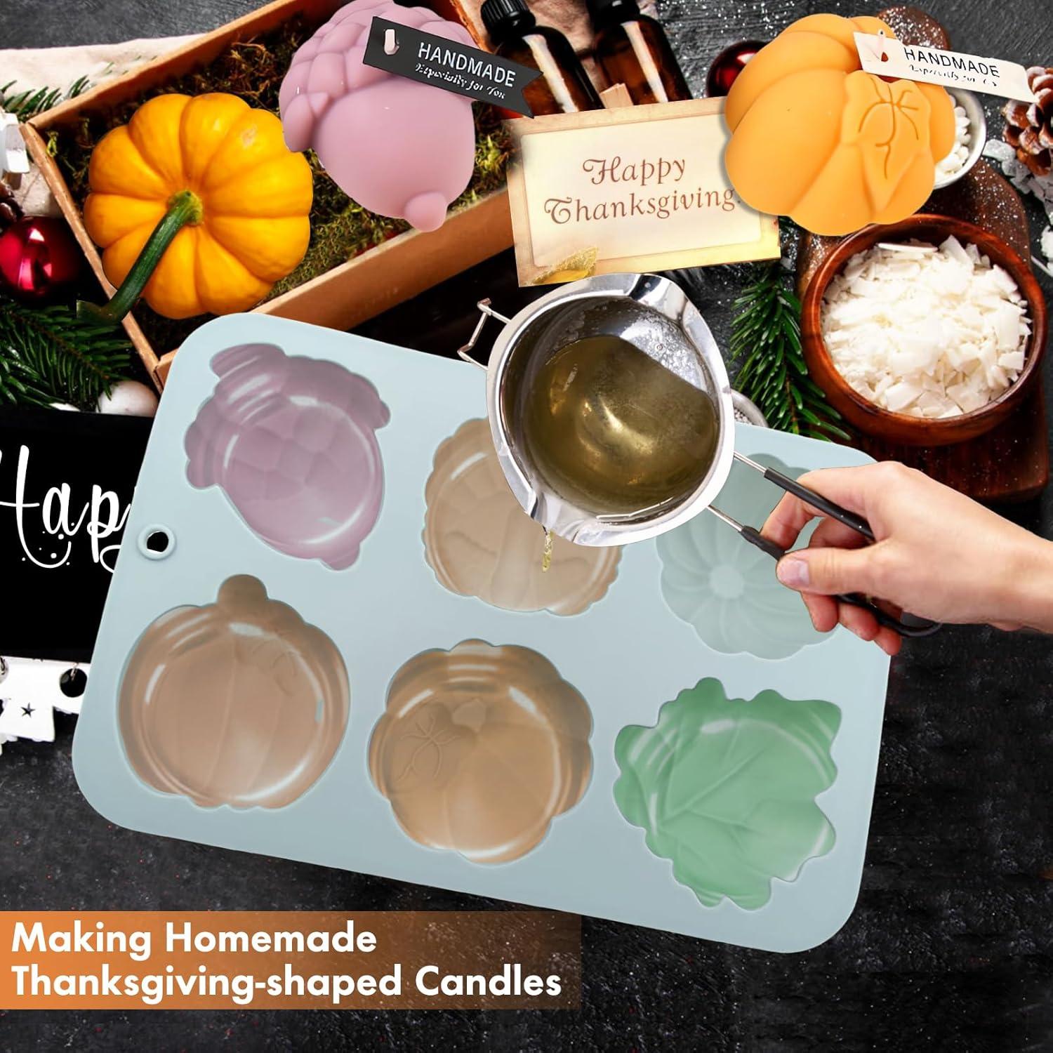 Moldes de Silicona Gruesos COKSDUPID para Acción de Gracias - 2 Piezas