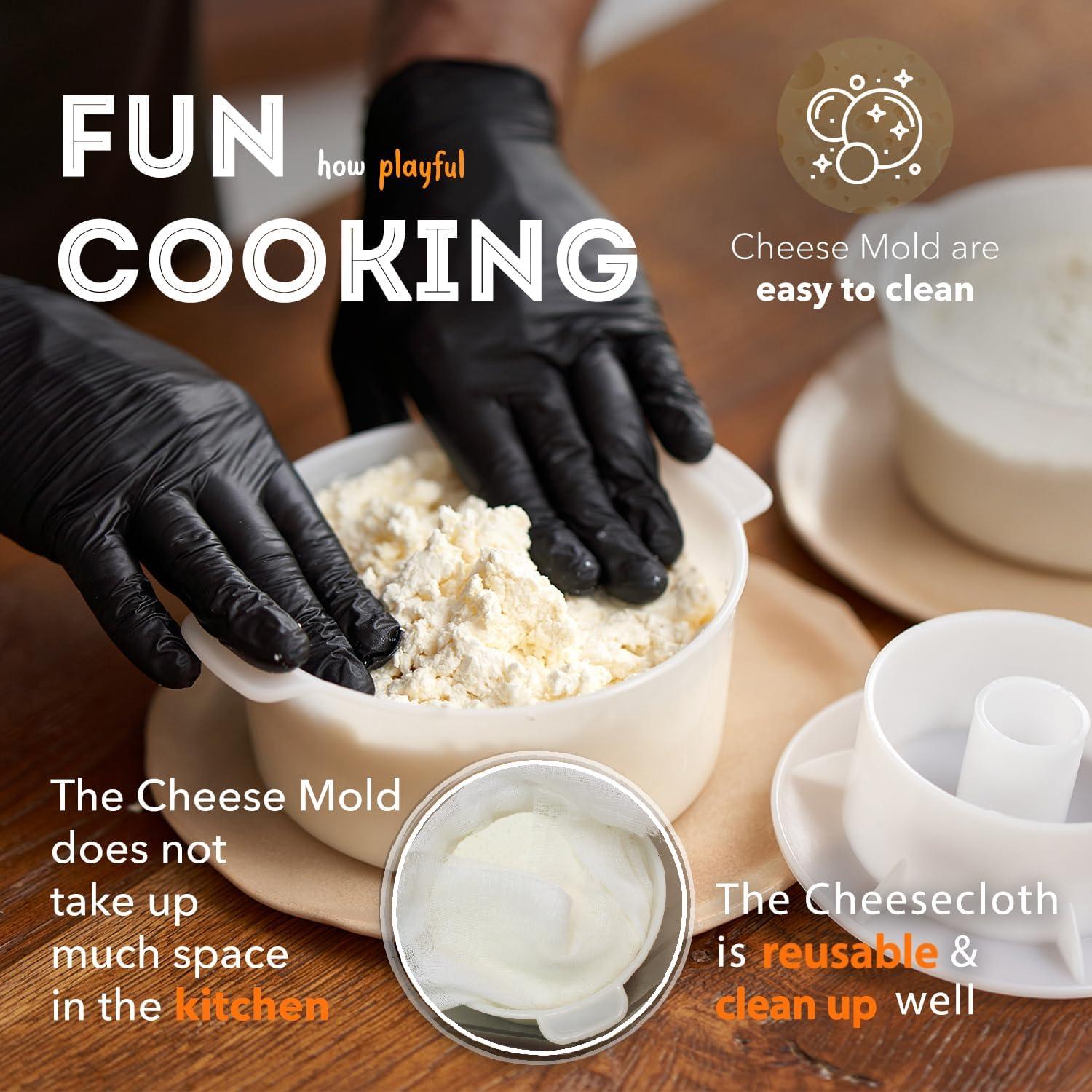 Kit de Moldes para Queso PetriStor 2 Piezas 1.2L con Pistón