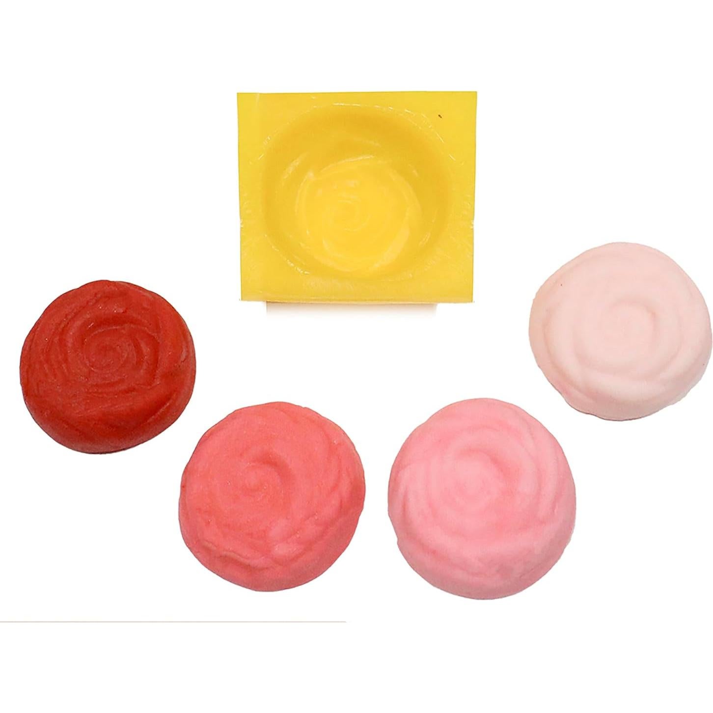 Molde de Silicona Rosa 4 Cavidades EDELAINE'S para Caramelos