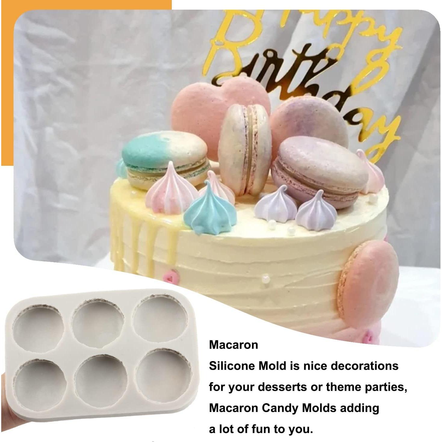 Molde de Silicona para Macarons Sijiangmold 6 Cavidades