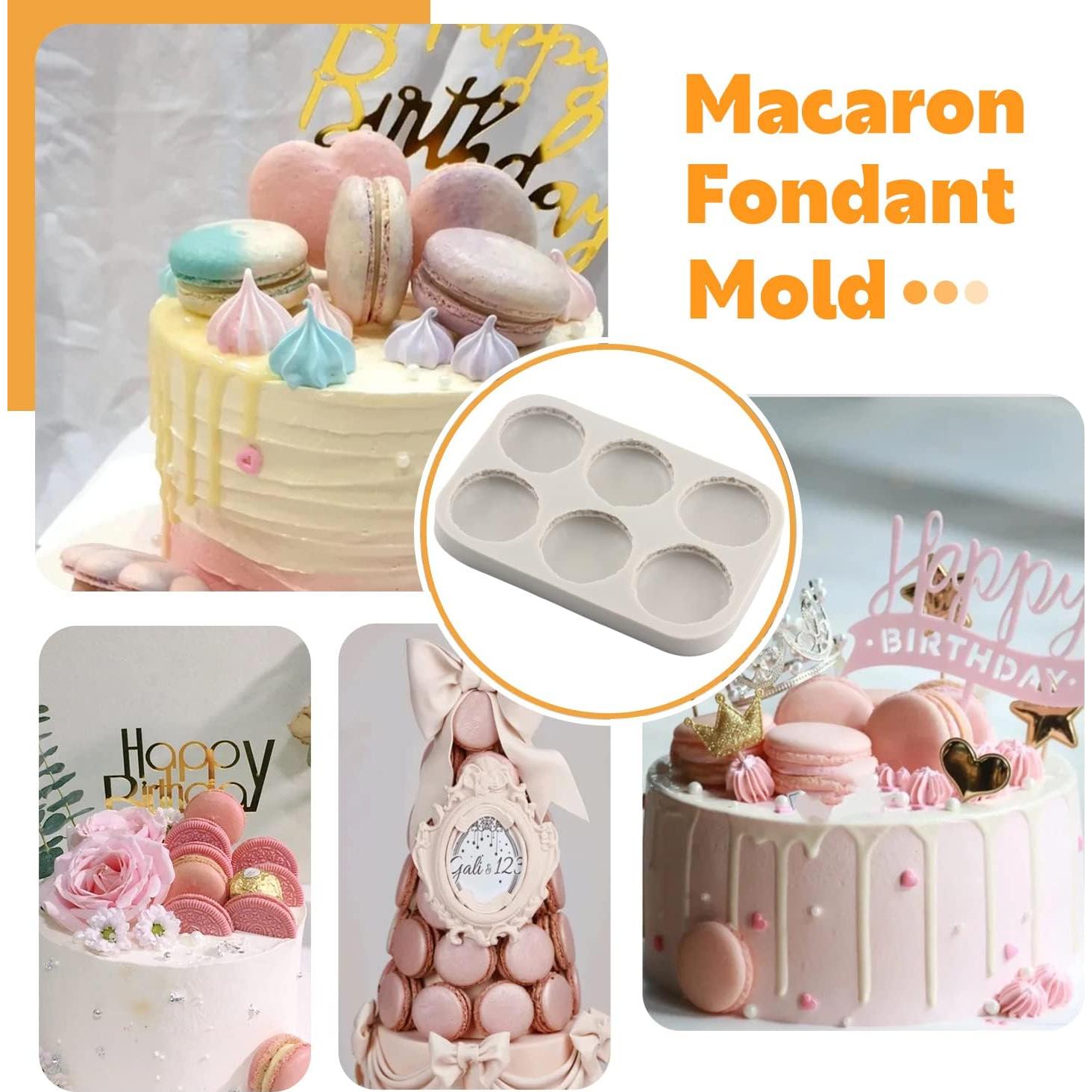 Molde de Silicona para Macarons Sijiangmold 6 Cavidades