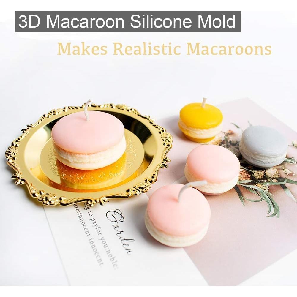 Juego de 2 Moldes de Silicona para Jabón 3D Redondo