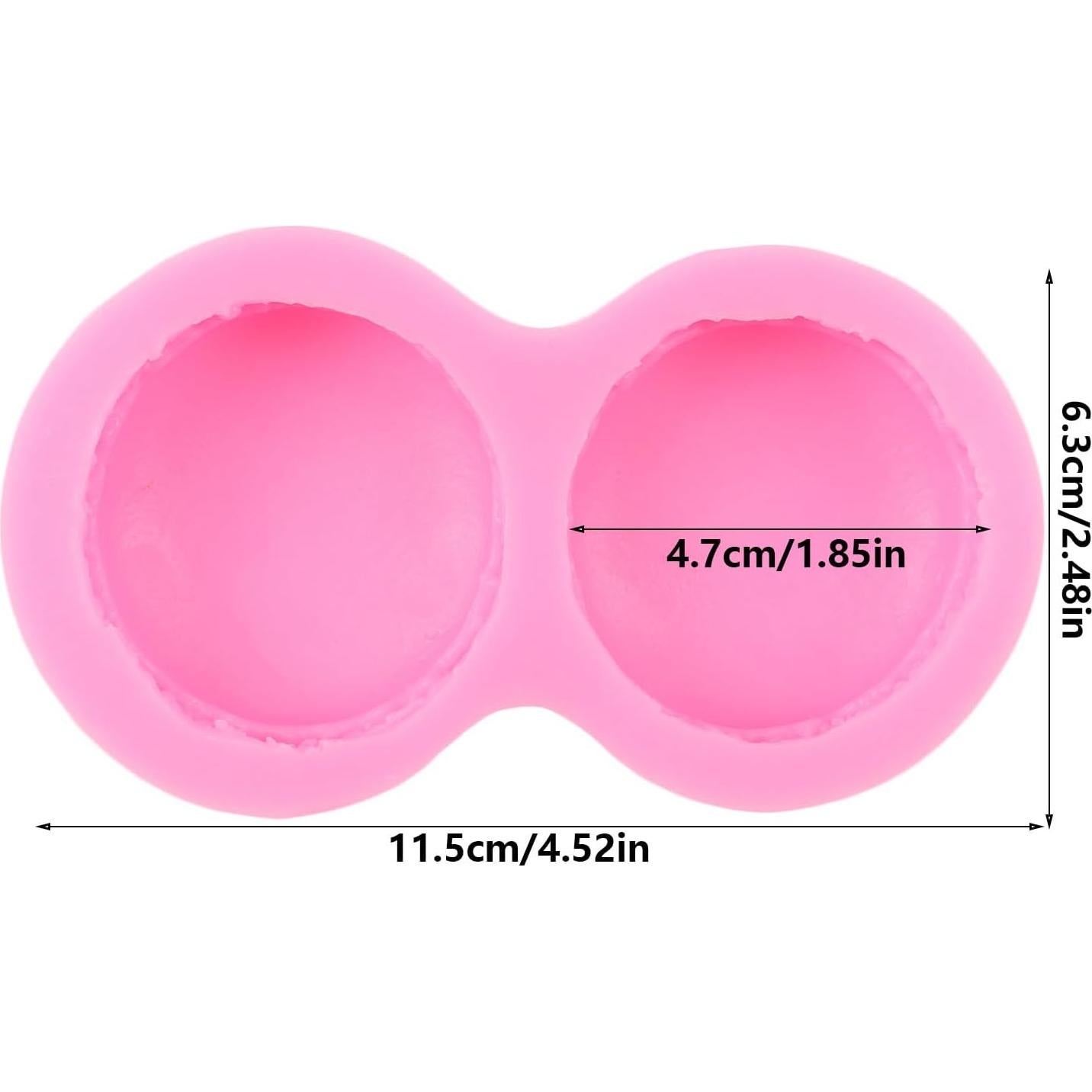 Molde de Silicona 3D QDMOLDS para Macaroon y Hamburguesa