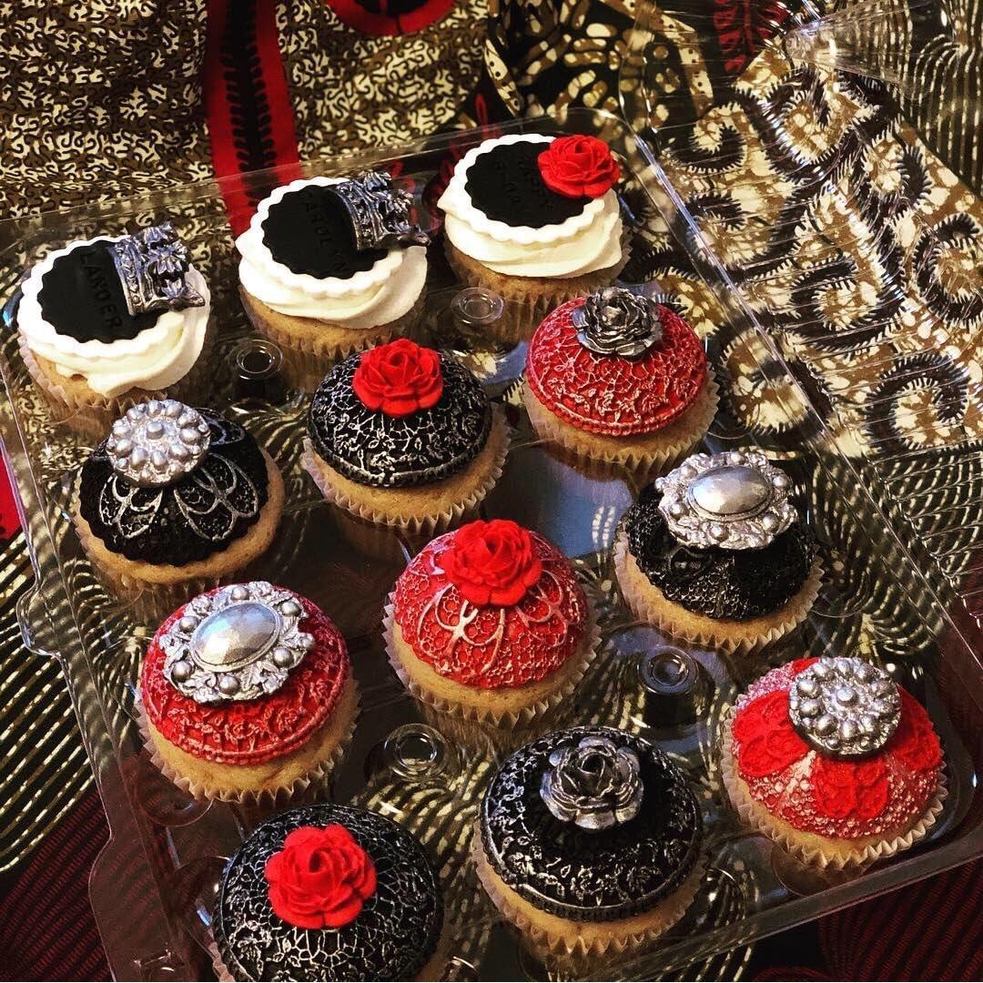 Set de 3 Moldes de Silicona para Fondant Anyana - Encaje Cupcakes