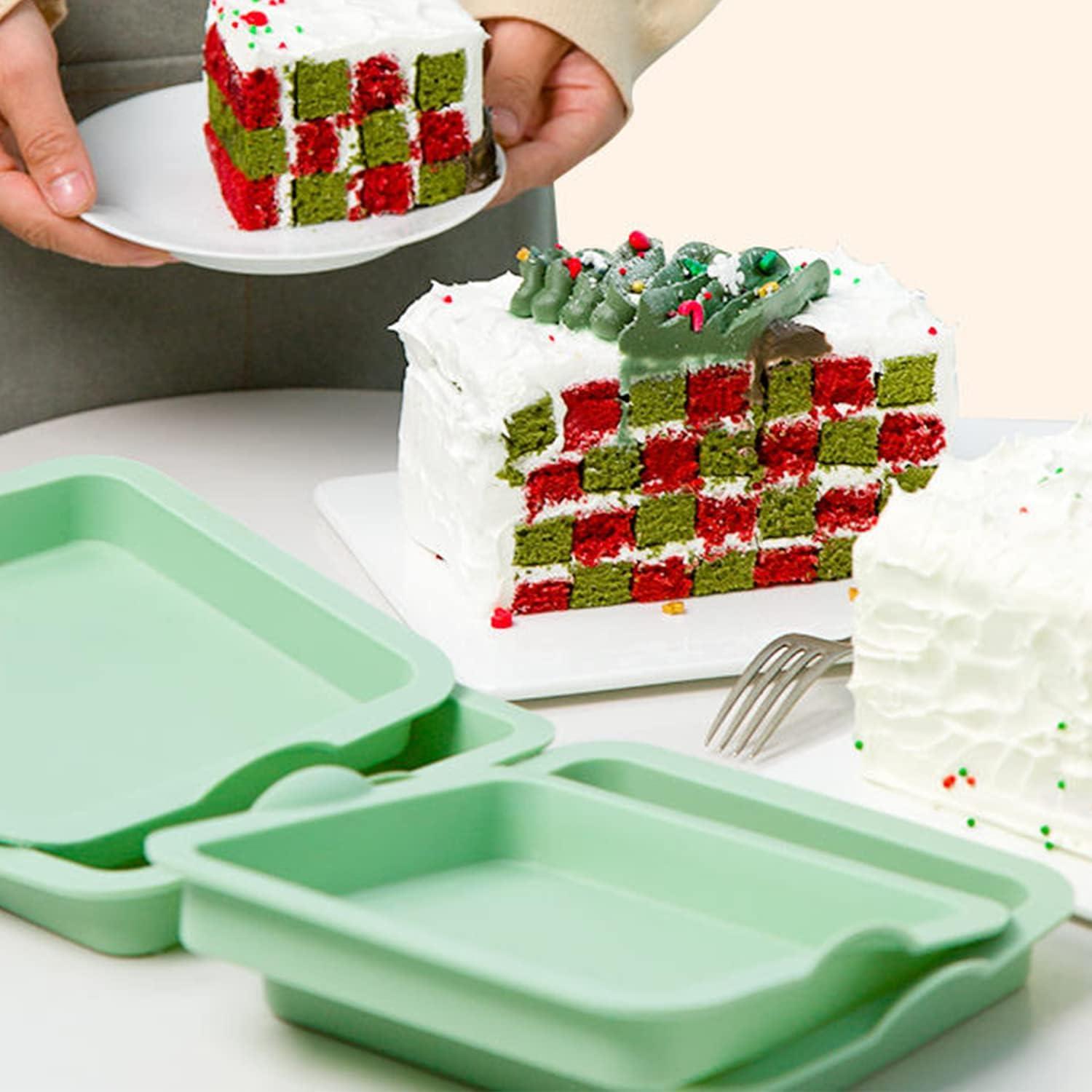 Juego de 4 moldes de silicona SHANIABELLE 15 cm Cuadrado