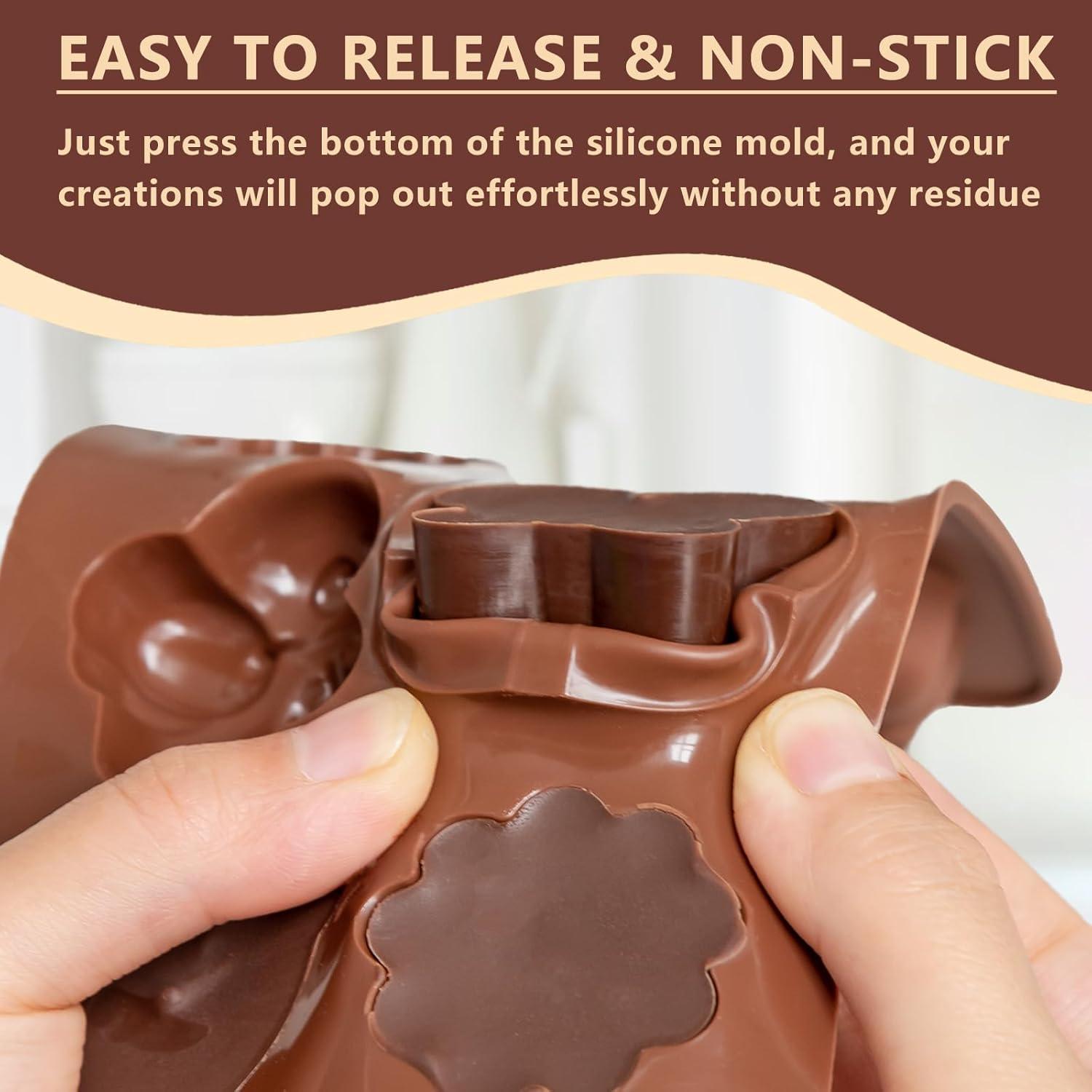 Juego de 6 Moldes de Silicona WARM TIME para Chocolate y Caramelo