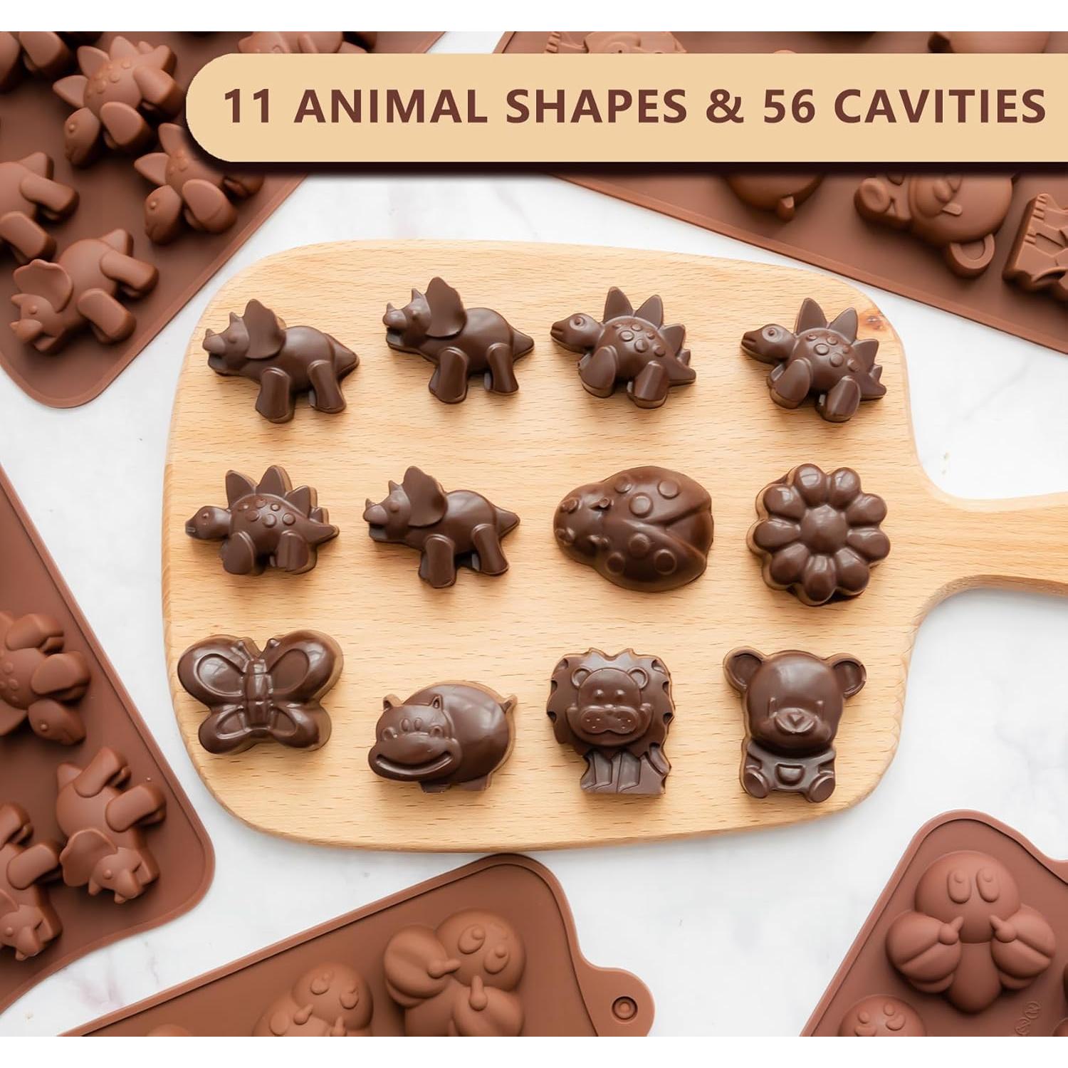 Juego de 6 Moldes de Silicona WARM TIME para Chocolate y Caramelo