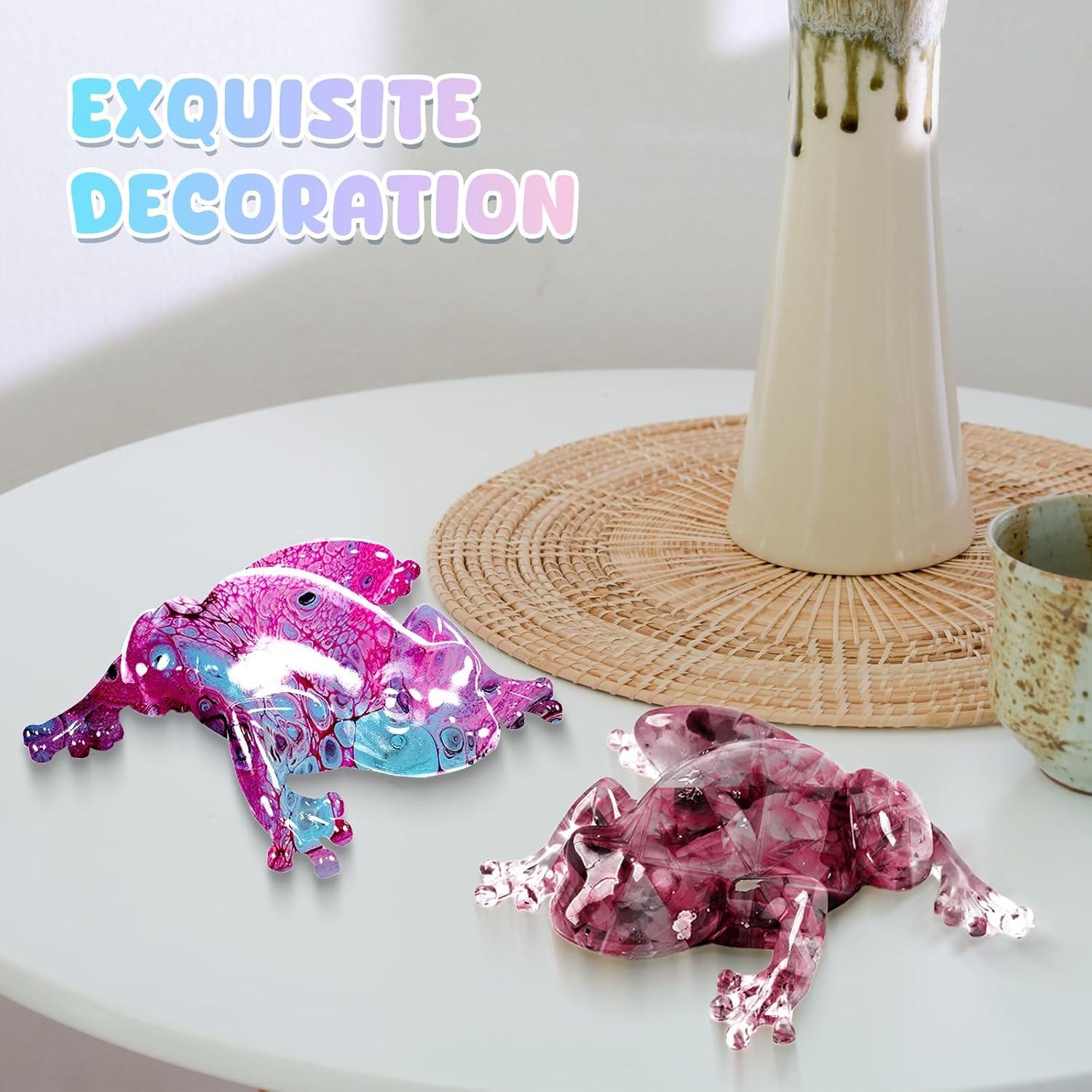 Moldes de Silicona 3D Klfoho para Resina - Rana - 2 Piezas