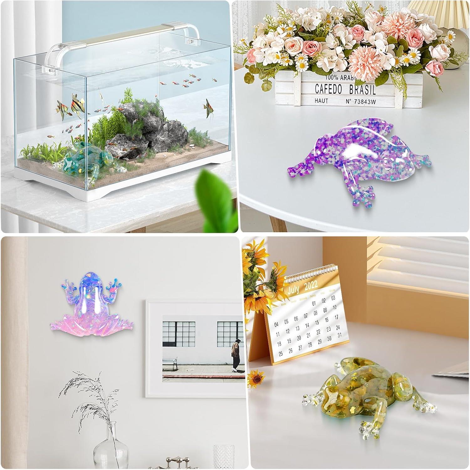 Moldes de Silicona 3D Klfoho para Resina - Rana - 2 Piezas