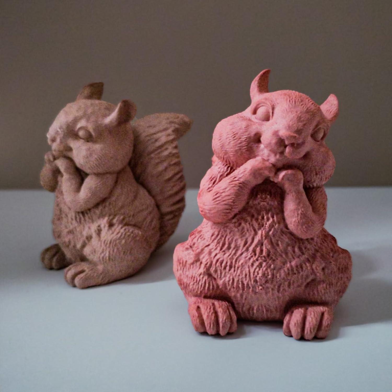 Molde de Silicona Ardilla Japleed para Jabón y Vela 3D