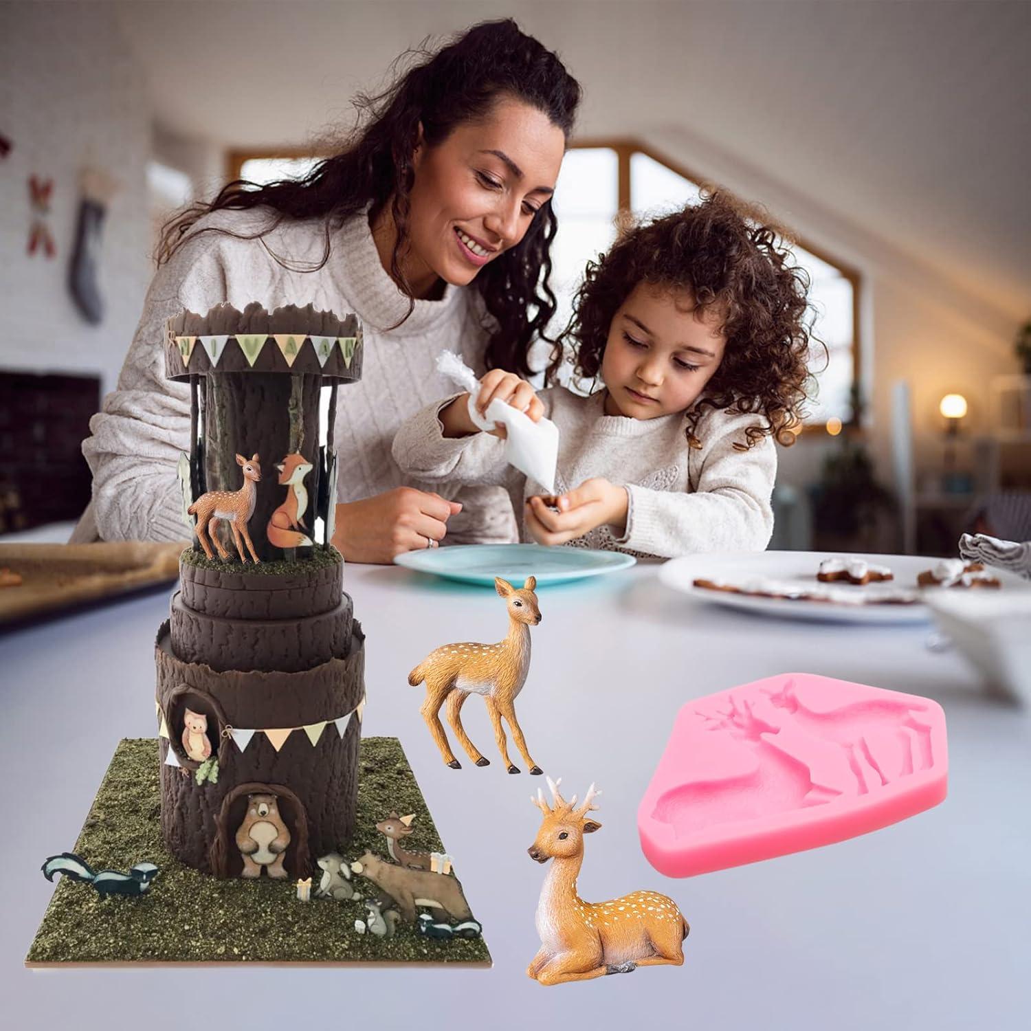 Molde de Silicona para Fondant LCcakem - Animales del Bosque