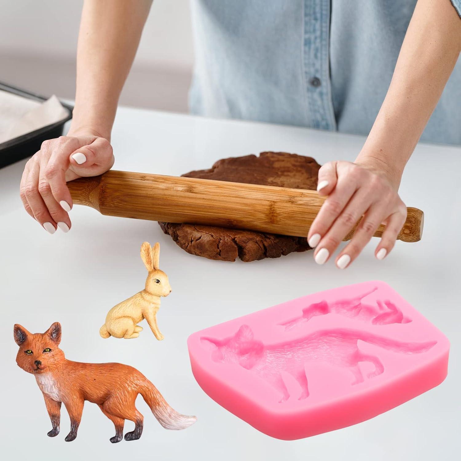 Molde de Silicona para Fondant LCcakem - Animales del Bosque