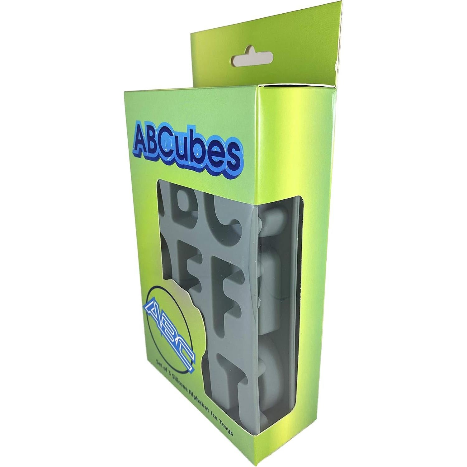 Bandejas de Hielo de Silicona ABCubes - 3 Piezas