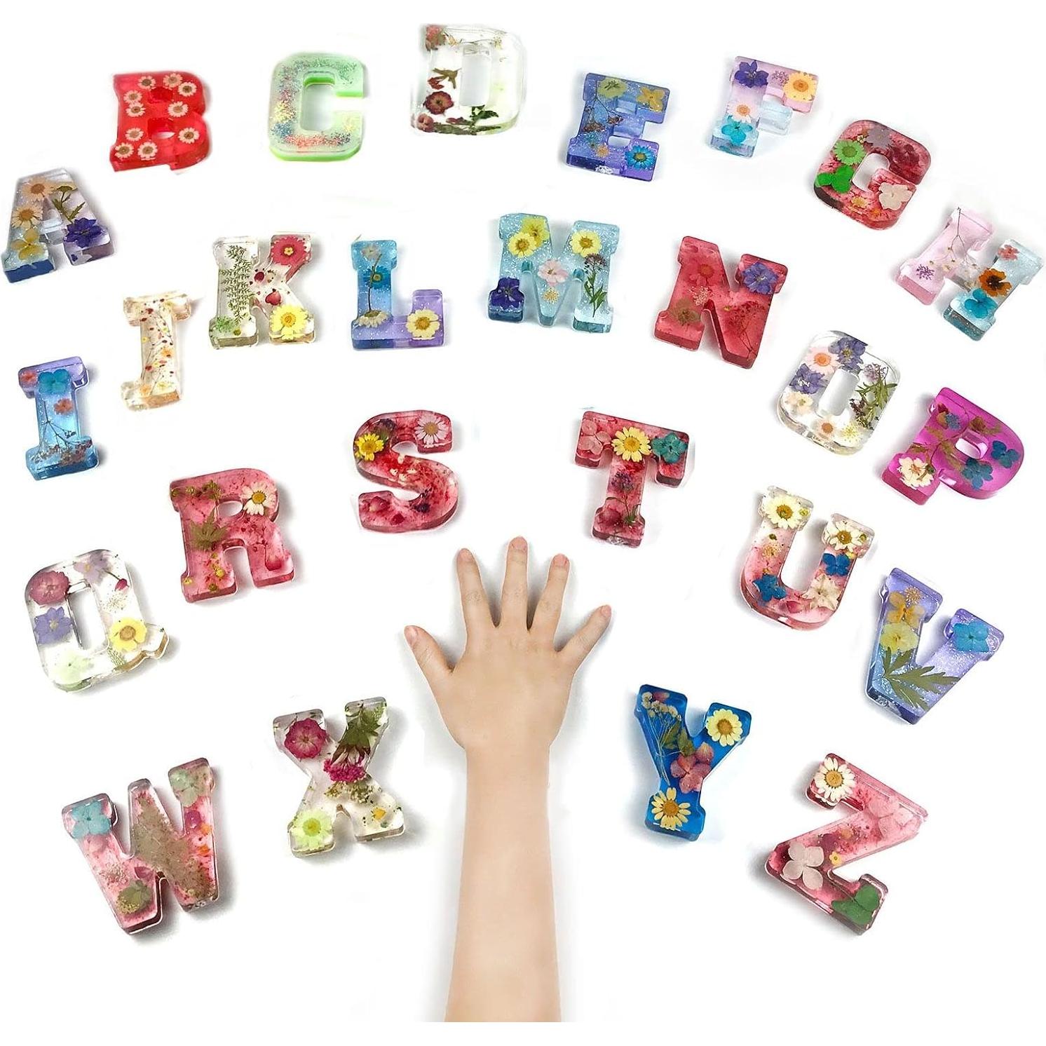 Molde de Silicona ESEDAGE Letras Mayúsculas 26 Piezas 10.9x9.9cm