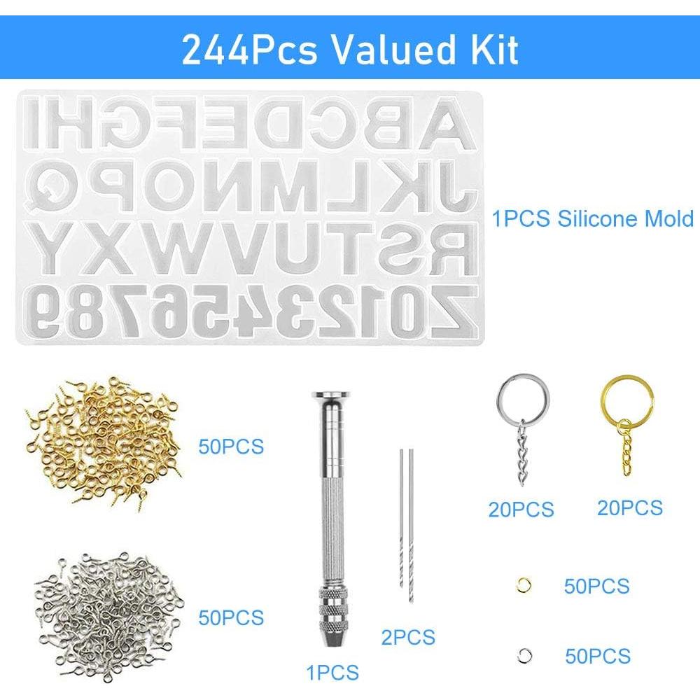 Kit de Moldes de Fundición de Resina Nupinta 244 Piezas