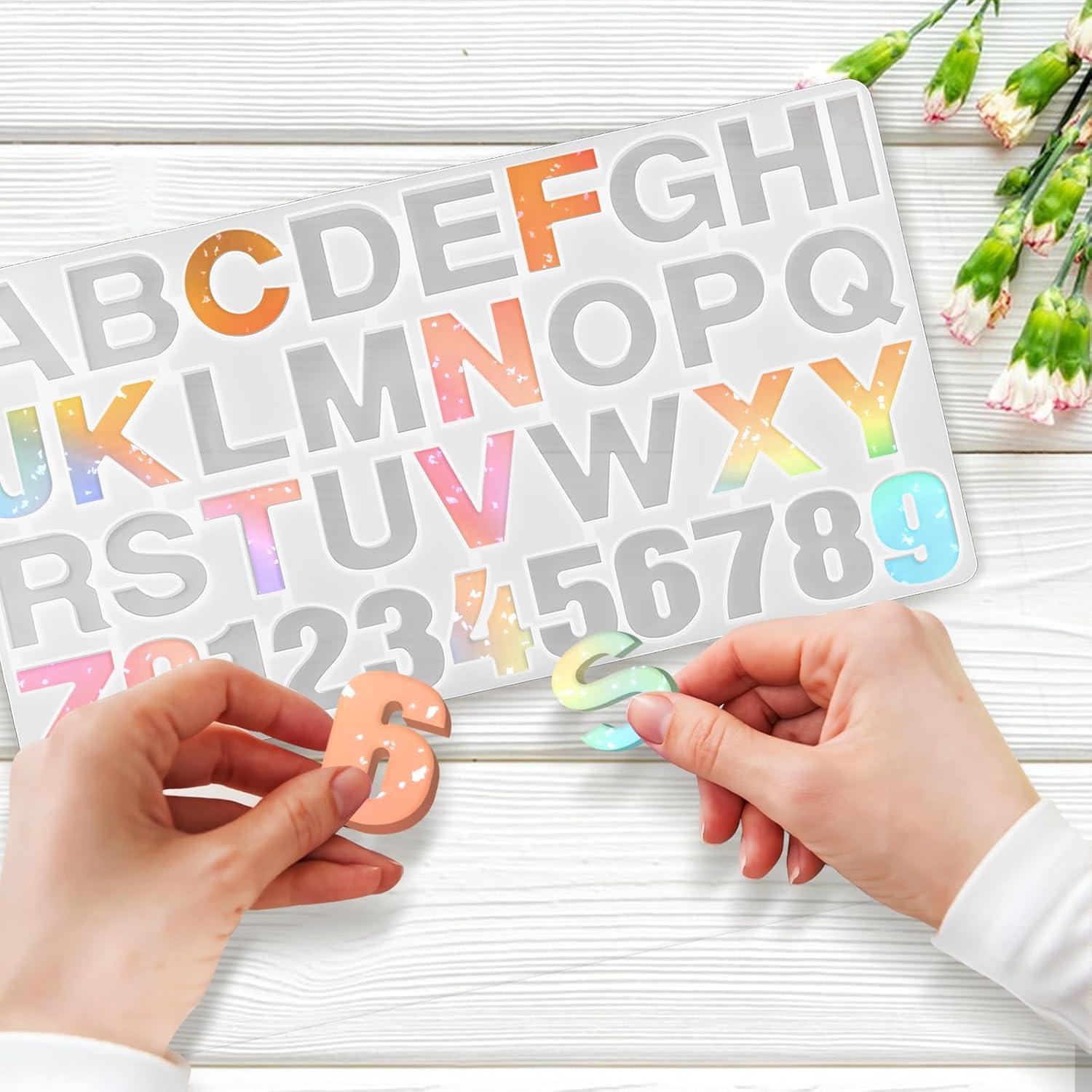 Moldes de Letras y Números de Silicona Tedux 21.84x40.64cm