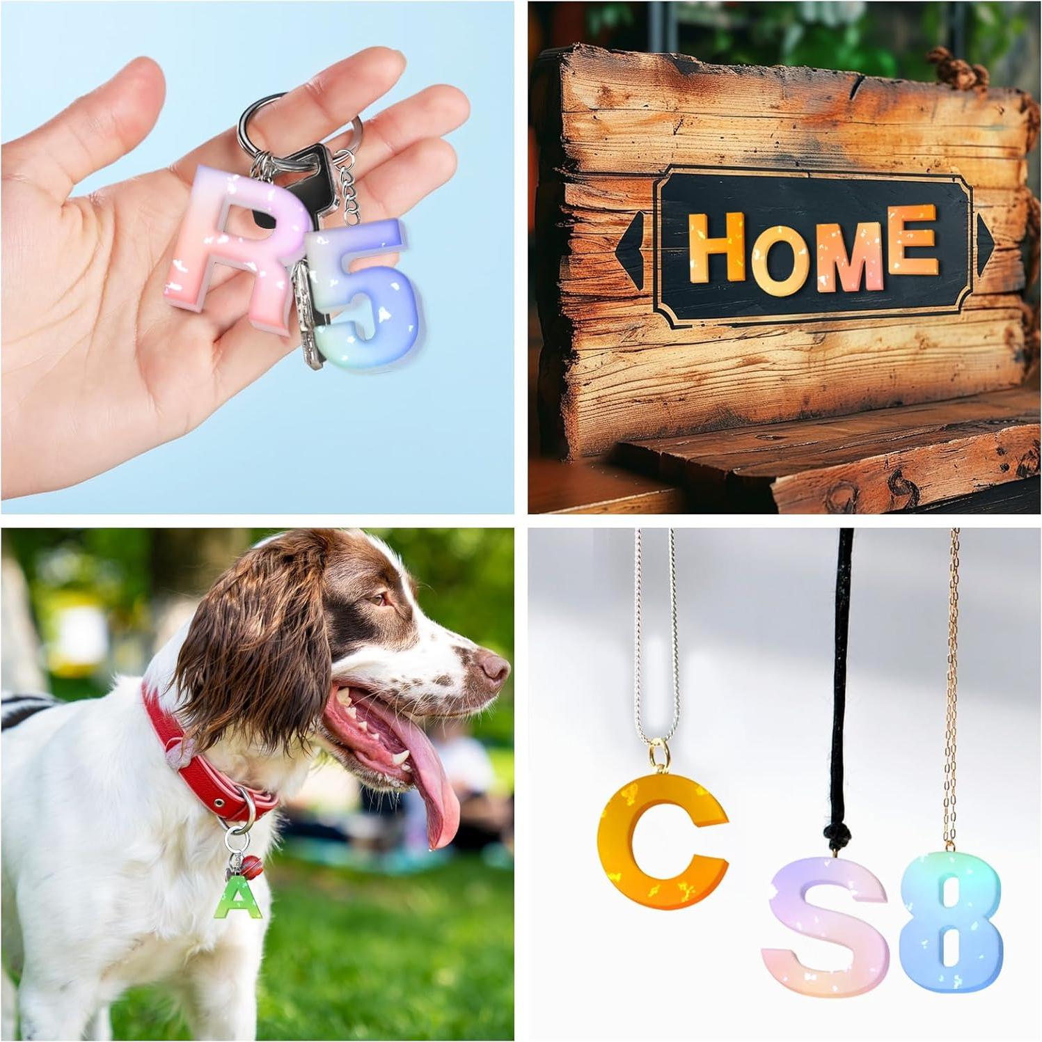 Moldes de Letras y Números de Silicona Tedux 21.84x40.64cm