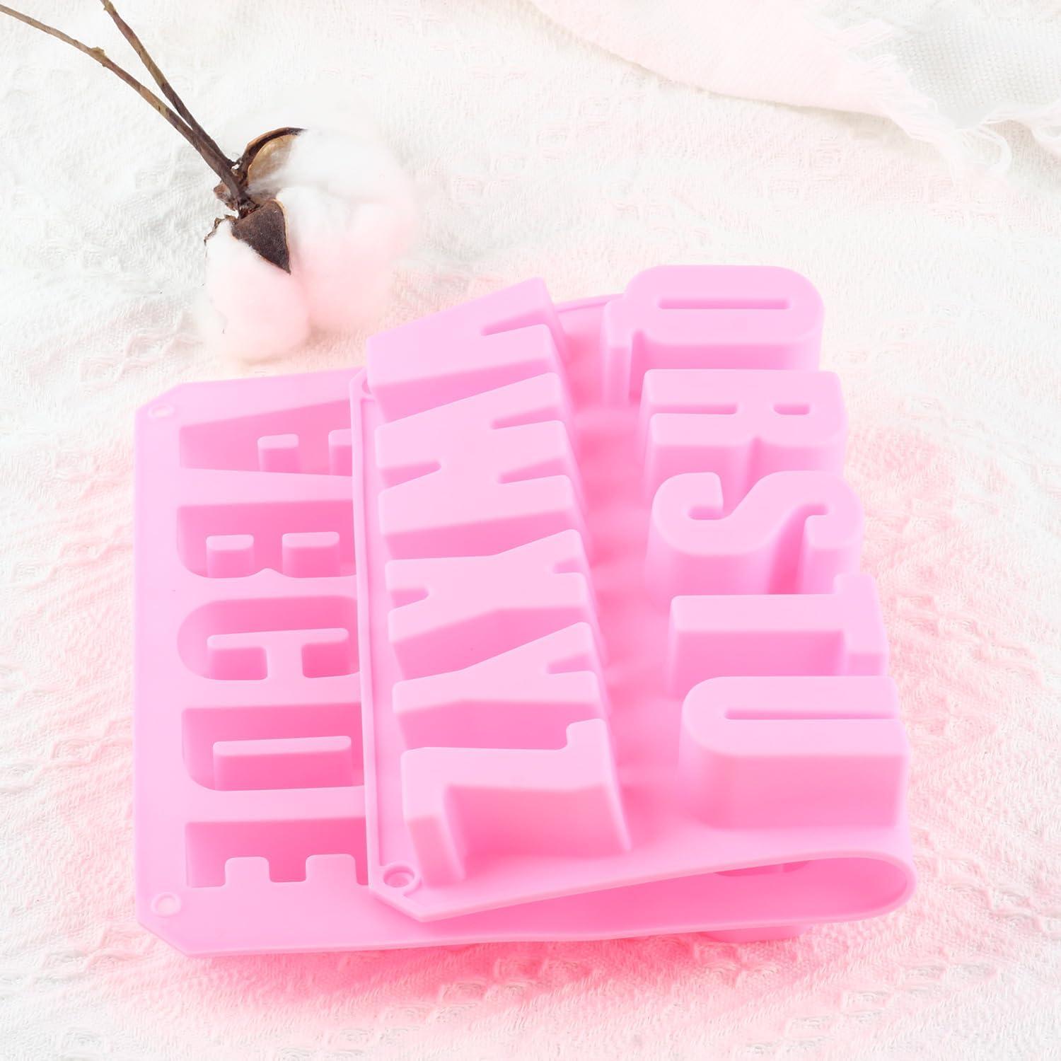 Moldes de Silicona para Chocolate con Letras YIMINGMOLD 26 Cavidades