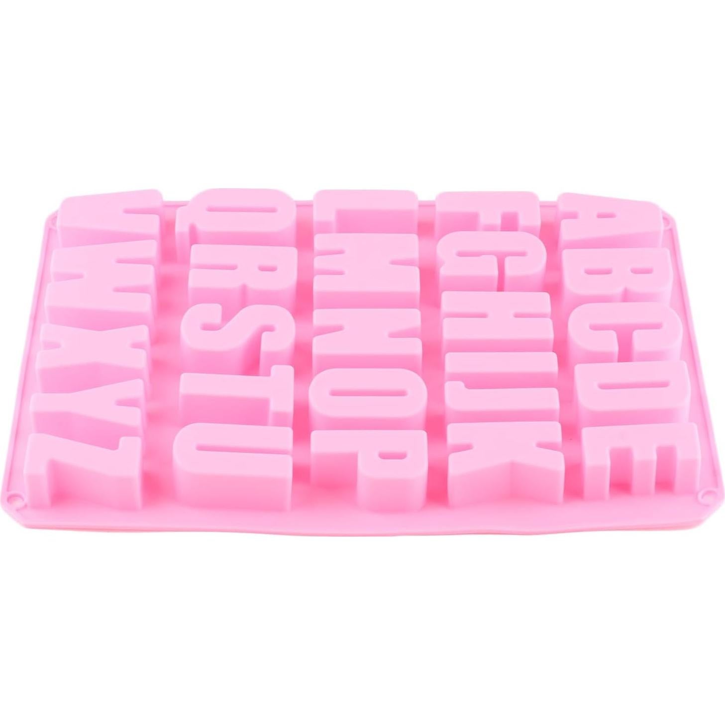 Moldes de Silicona para Chocolate con Letras YIMINGMOLD 26 Cavidades