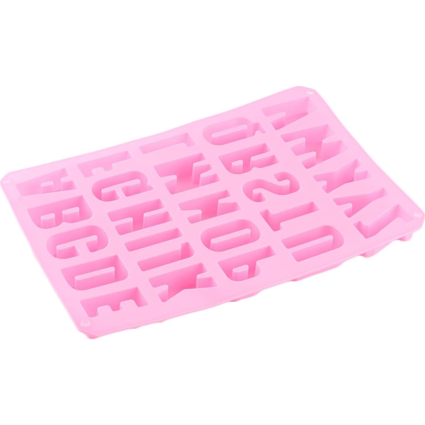 Moldes de Silicona para Chocolate con Letras YIMINGMOLD 26 Cavidades