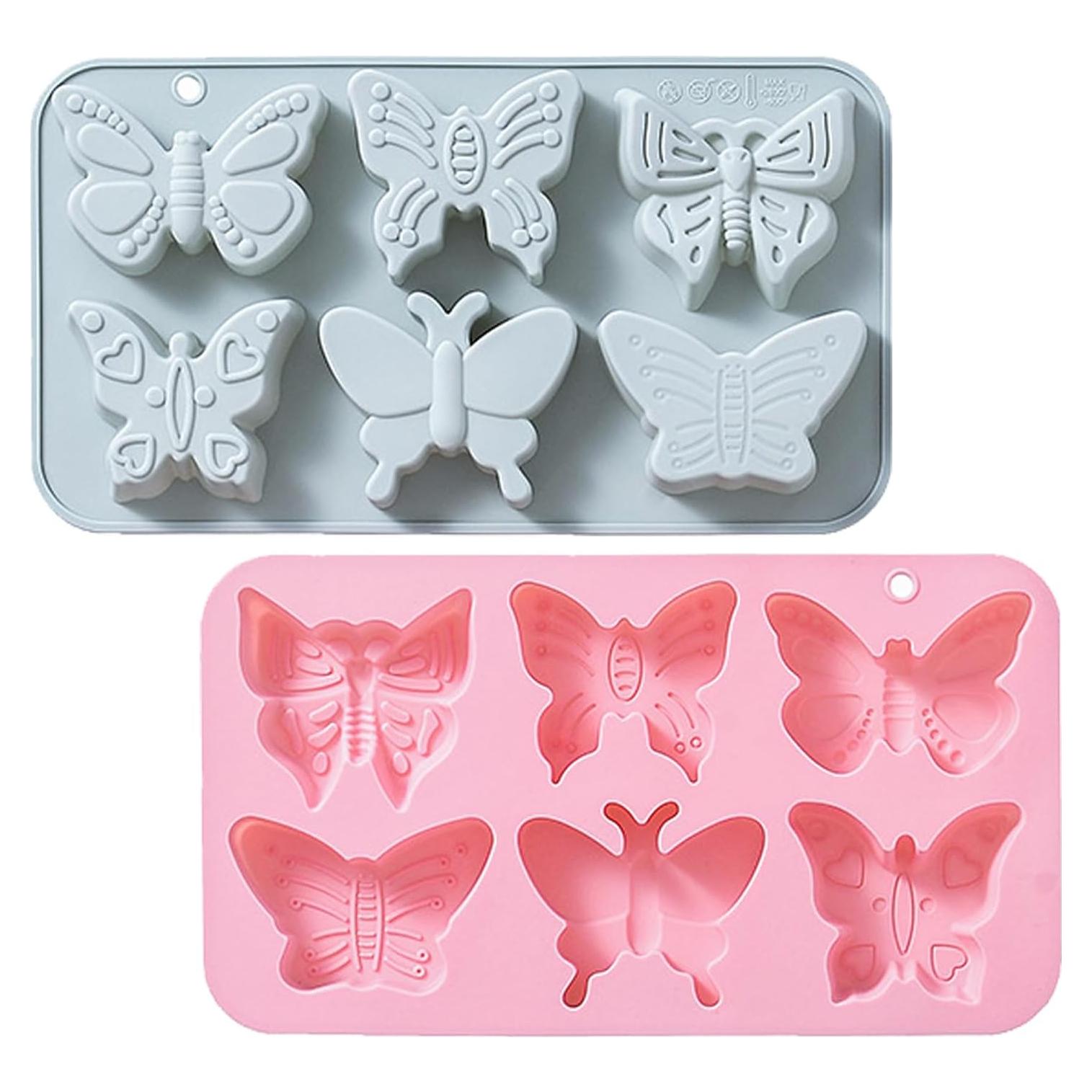 Moldes de Silicona Mariposa 3D Arvintas - 2 Piezas