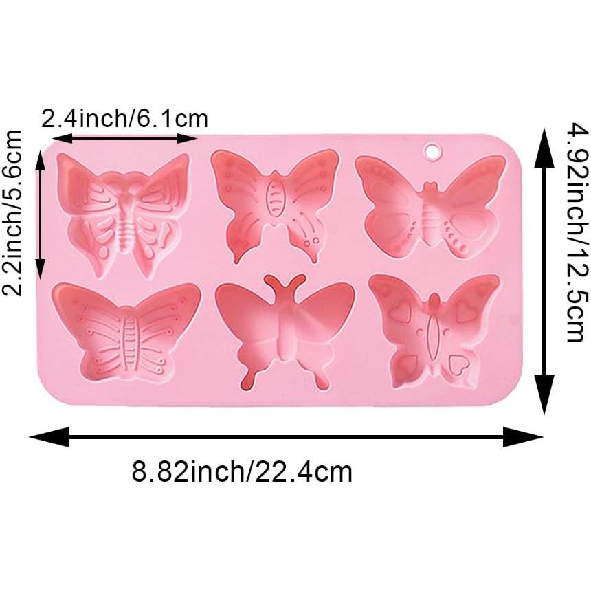 Moldes de Silicona Mariposa 3D Arvintas - 2 Piezas