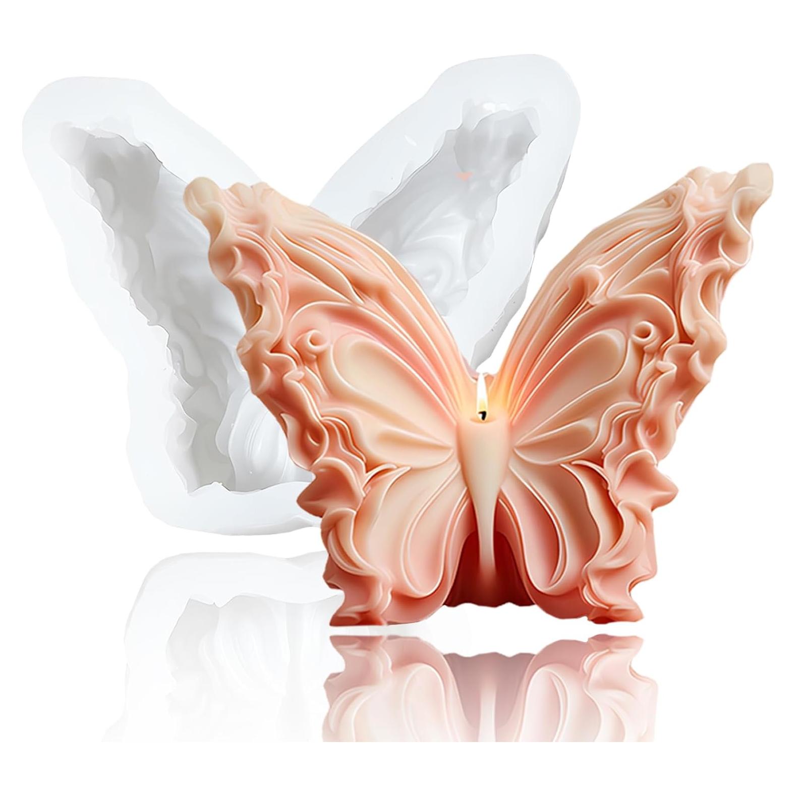 Molde de Silicona Mariposa FMOYSIEN para Velas y Jabones