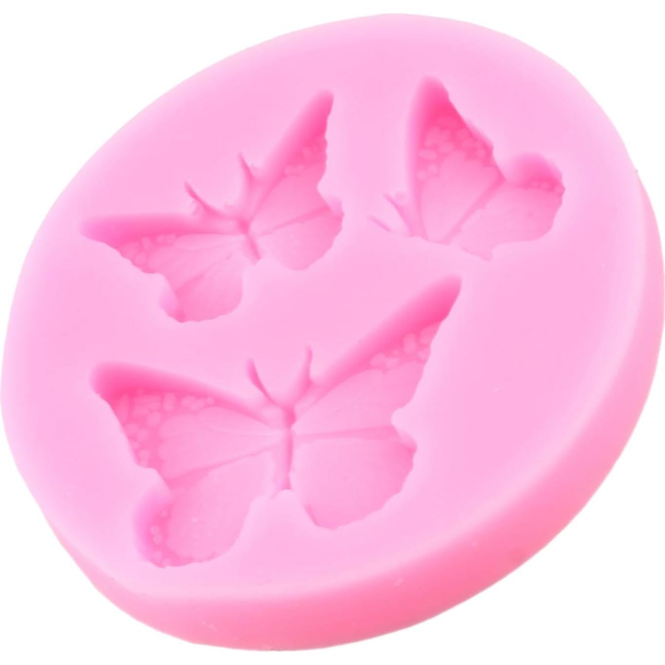 Butterfly Silicone Molds Mini Butterfly Fondant Cake Baking Mold For Cake Decorating Cupcake Topper Candy Chocolate Gum Paste Polymer Clay